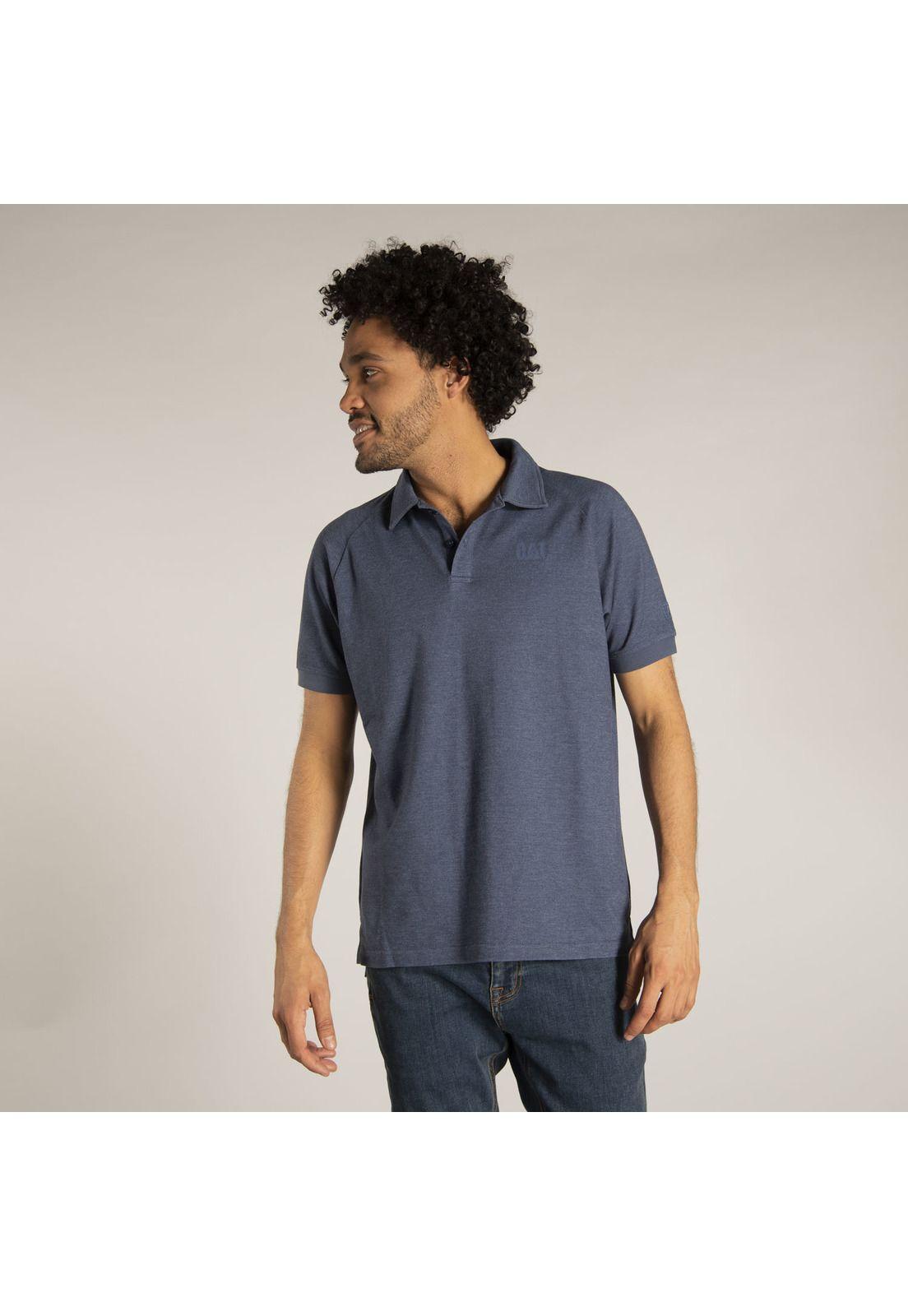 Polera M/C Hombre Fdtn Coolmax Polo Azul-0