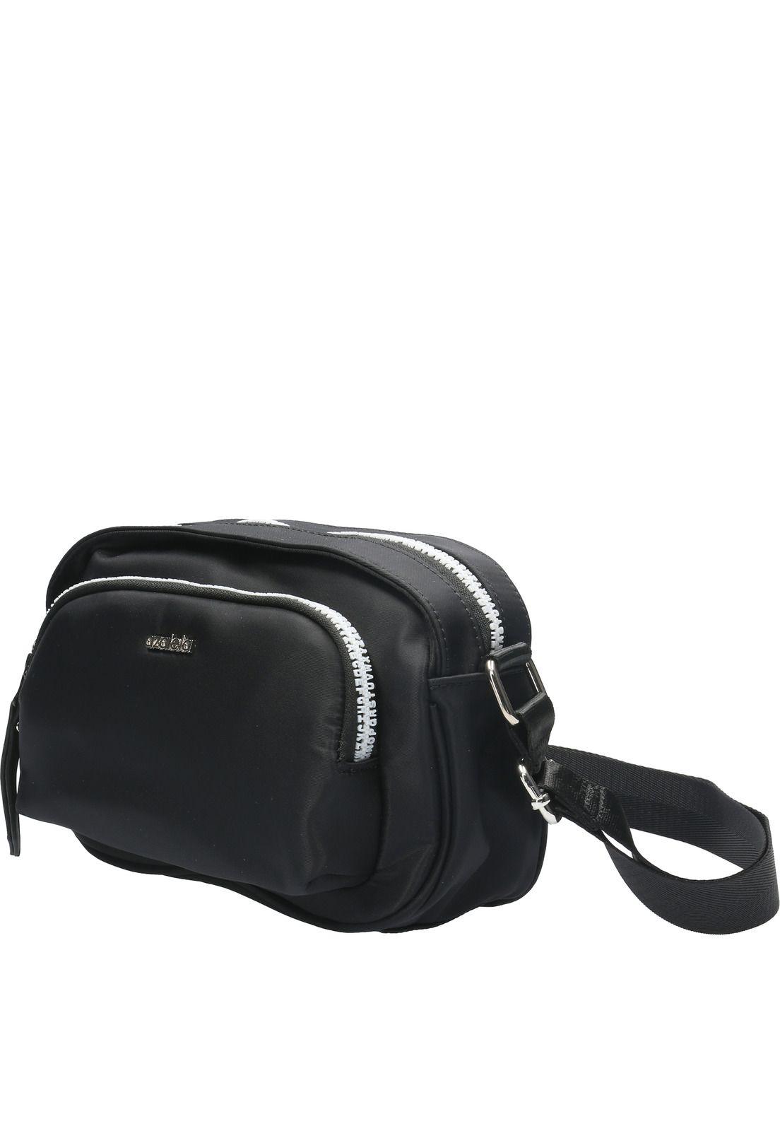 Cartera Mujer Letter Cross Negro-1