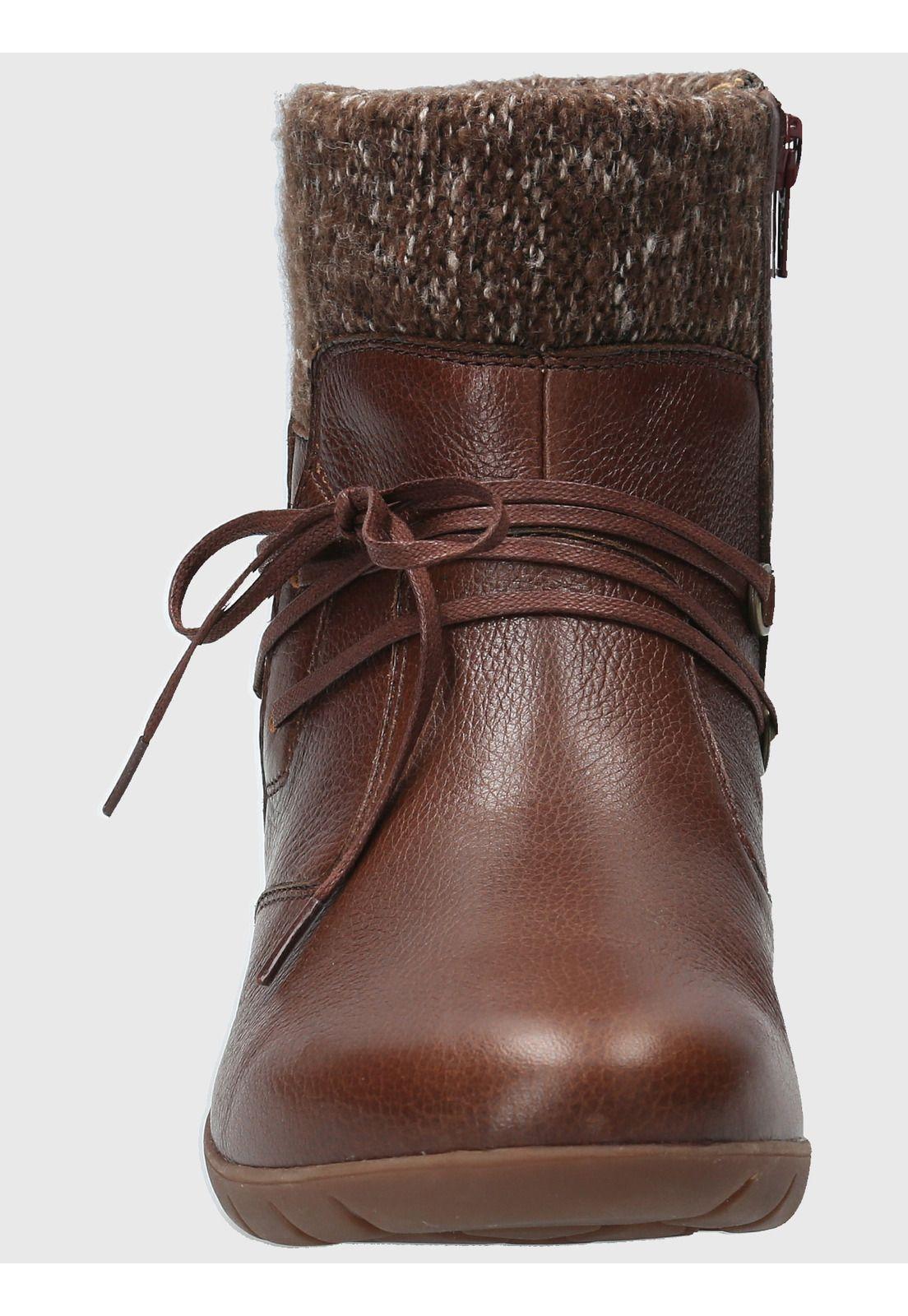 Botin Cuero Mujer Malmo Ii Café-3