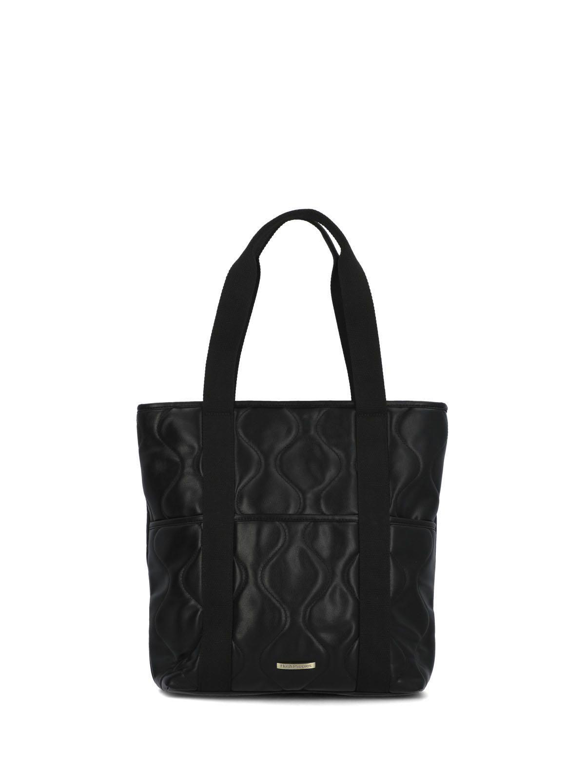 Cartera Mujer Quilted Tote Negro-0