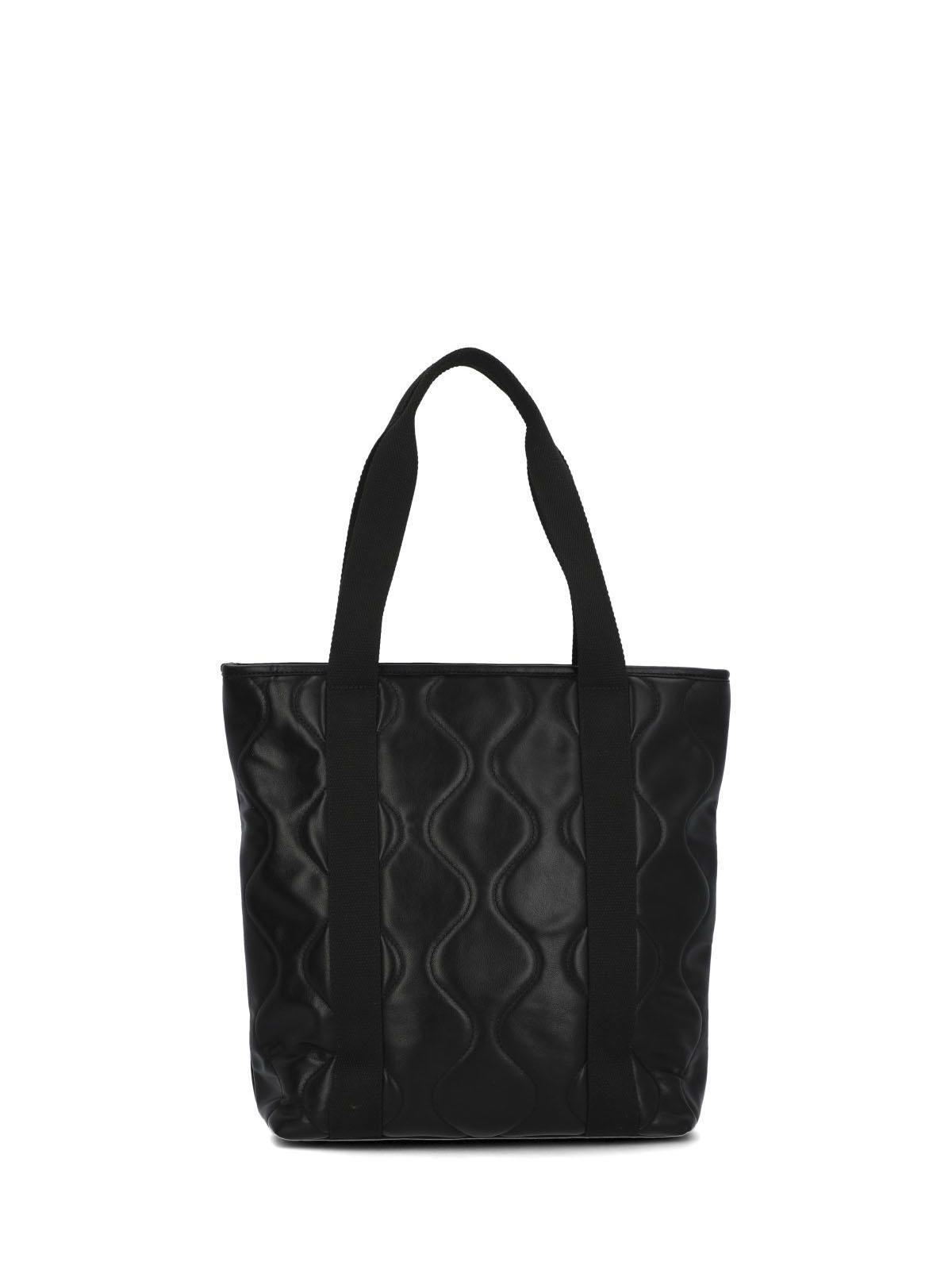 Cartera Mujer Quilted Tote Negro-2