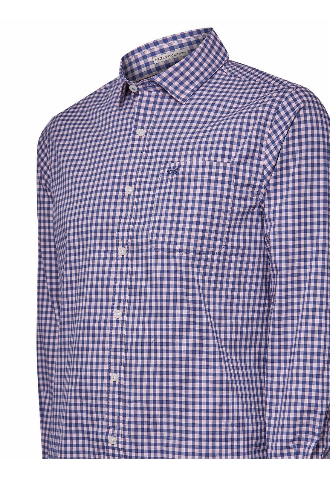 Camisa Algodón Orgánico Hombre Mild Rosado-3