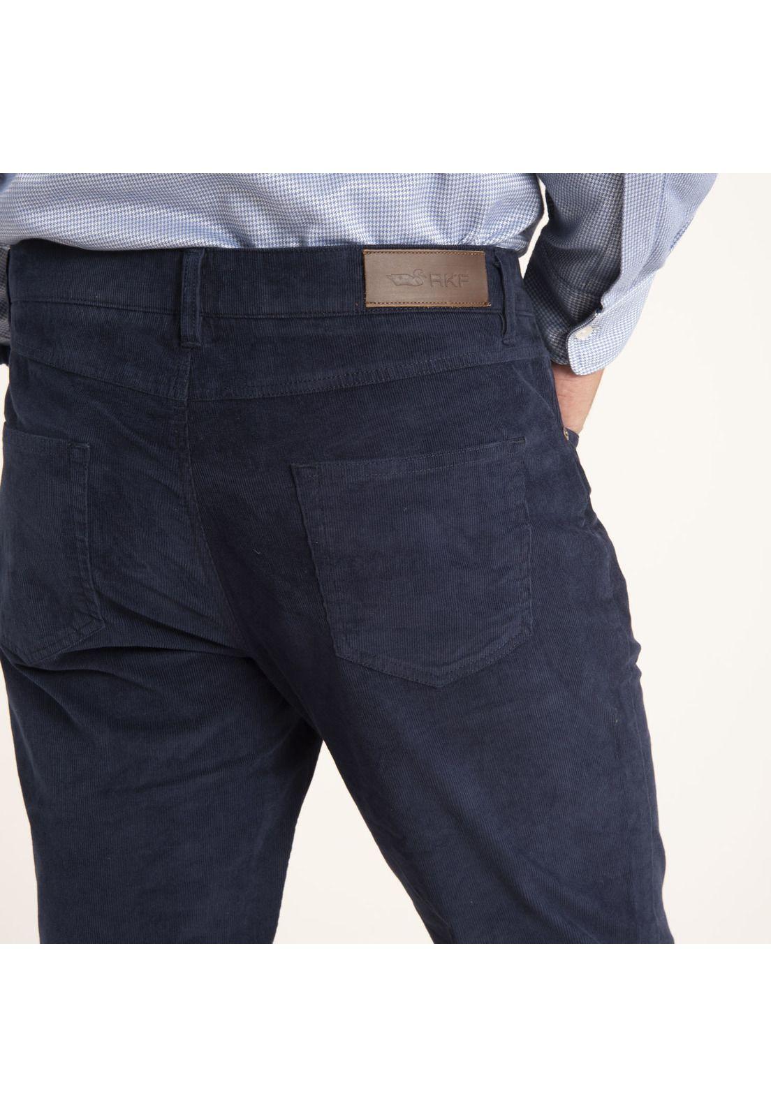 Pantalón Hombre Corduroy Azul Petróleo-3