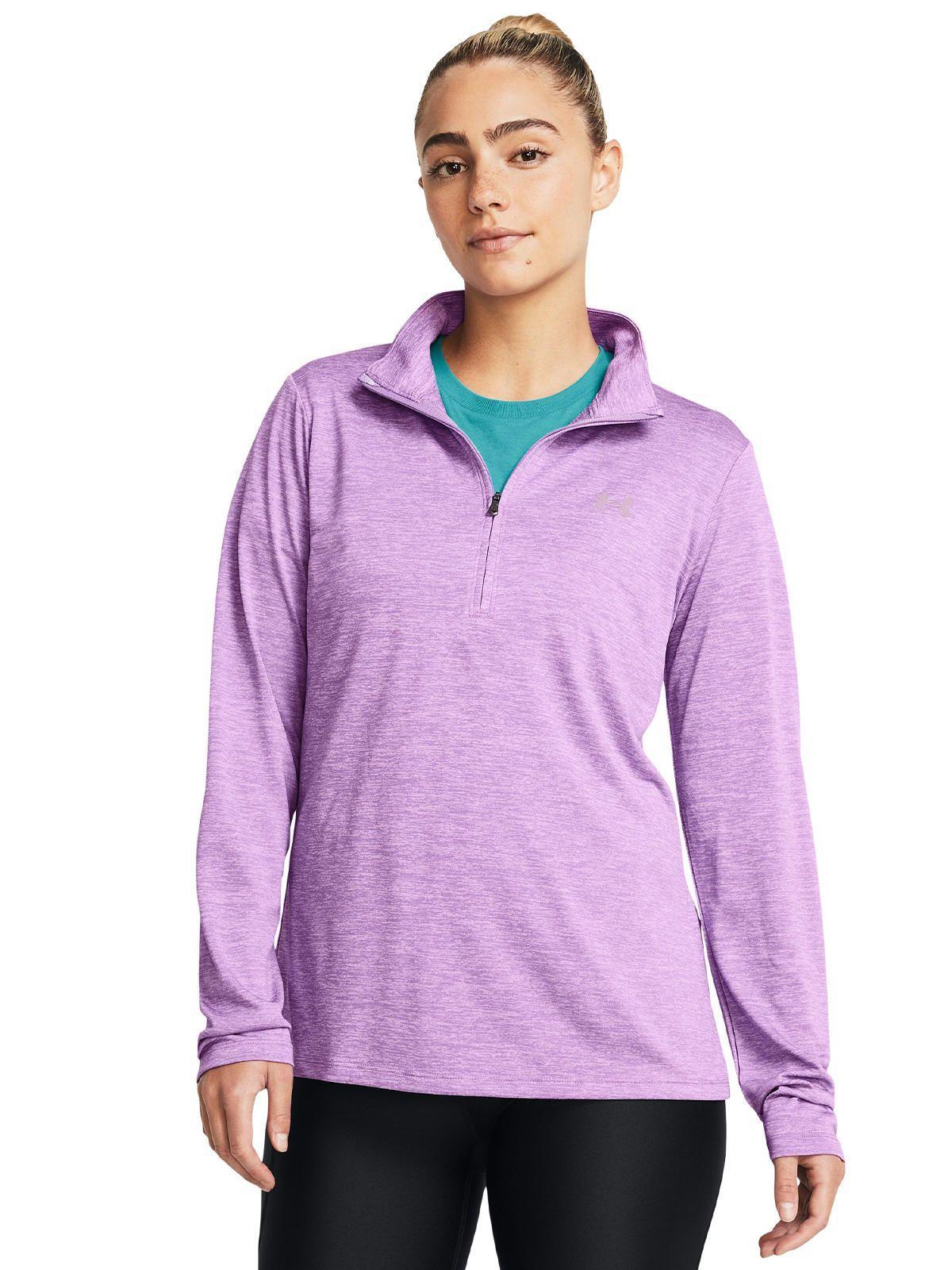 Polerón UA Tech Twist para mujer Morado-3
