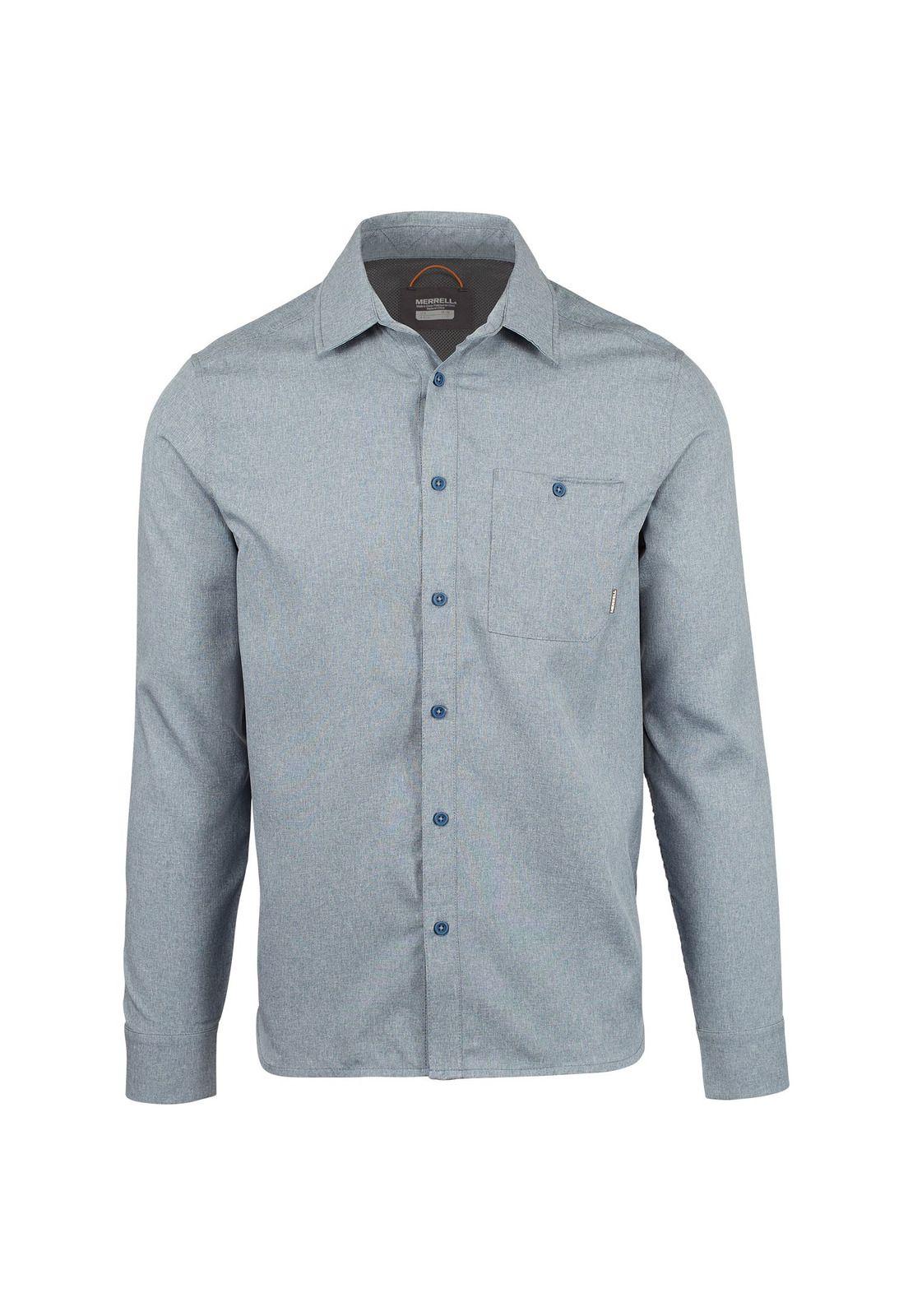 Camisa Hombre M/L Entrada Iii Ls Button-Down Azul-0