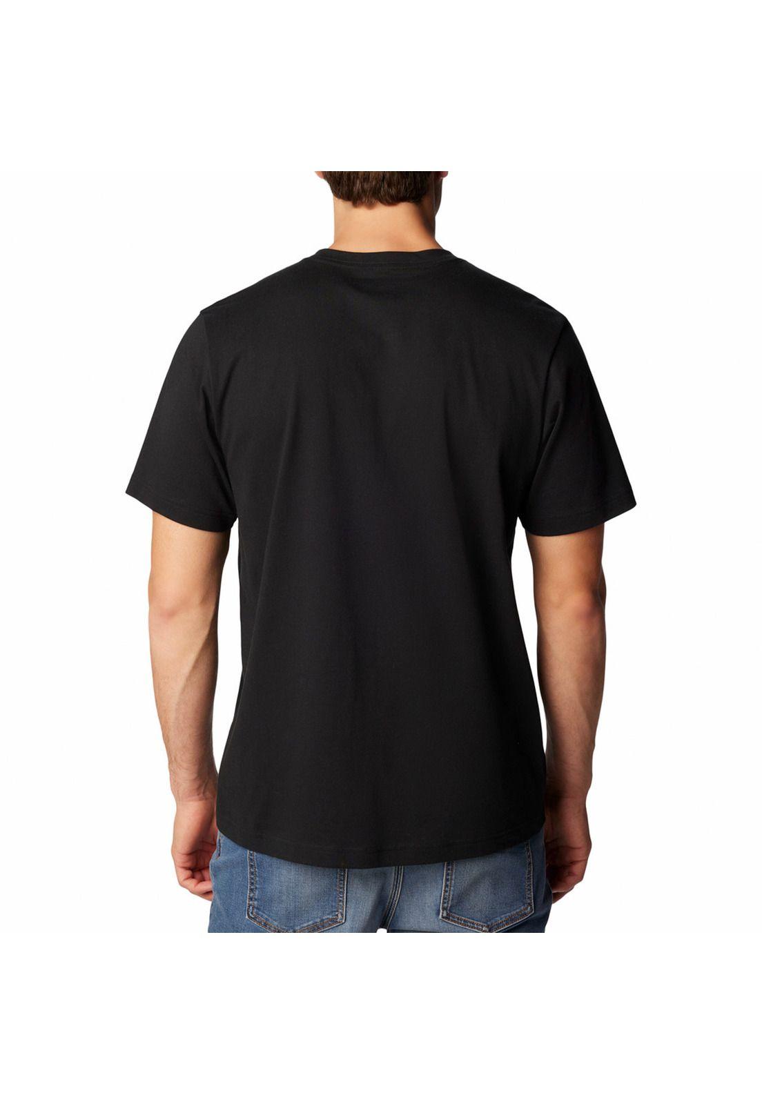 Polera Manga Corta Hombre Landrm Henley Negro-5
