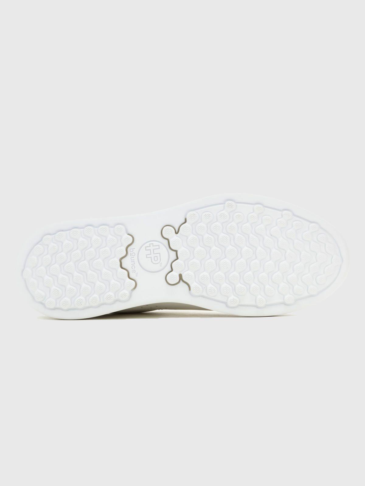 Zapatilla Cuero Hombre Wes Laceup Blanca-5