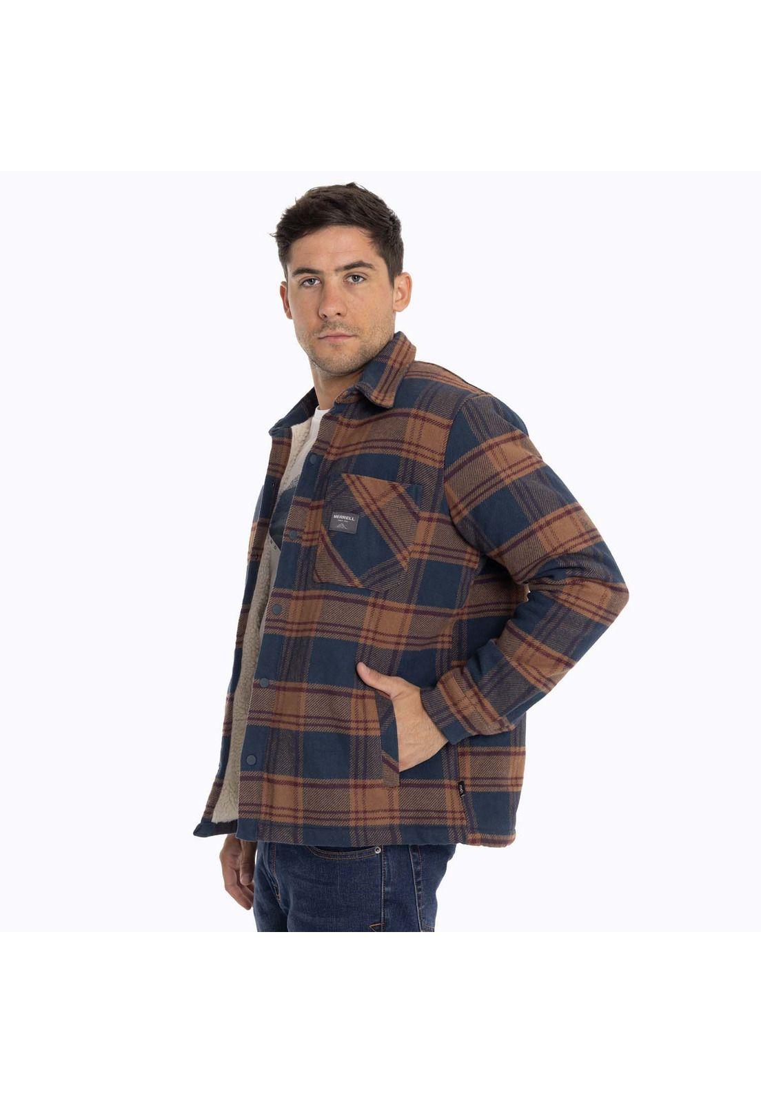 Chaqueta Sobrecamisa Hombre Mojave Oversh Azul Merrell-4