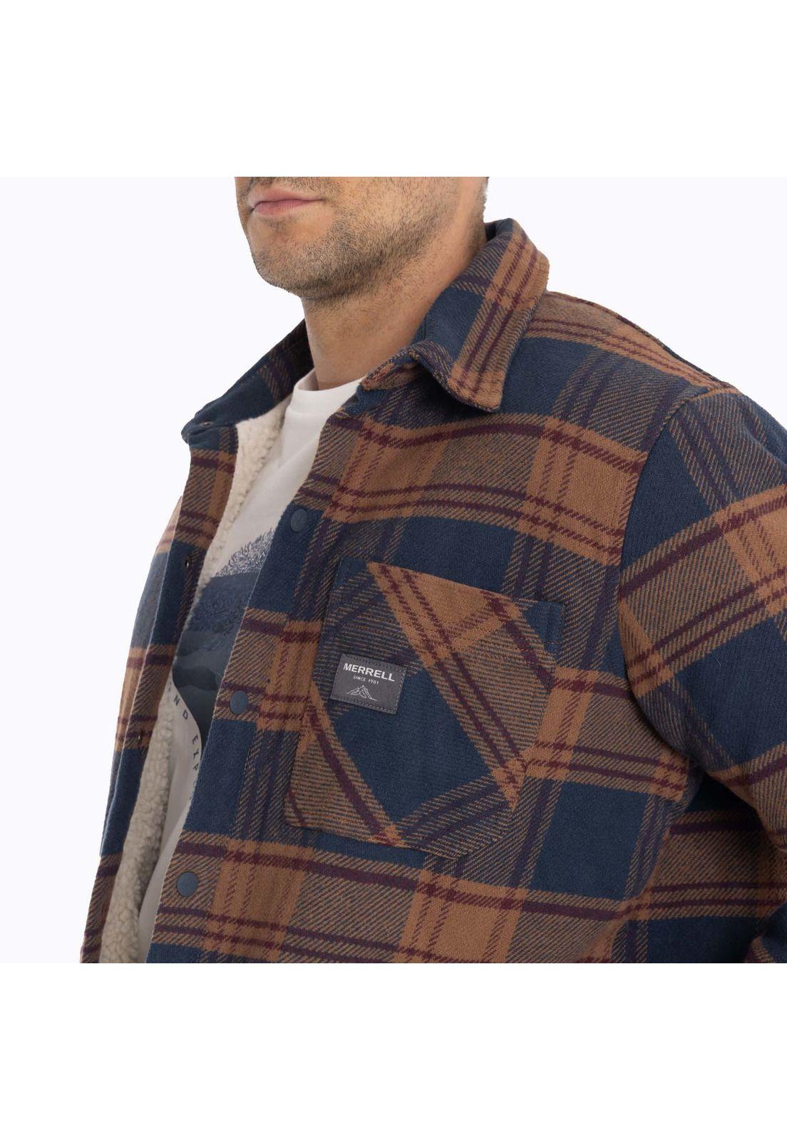 Chaqueta Sobrecamisa Hombre Mojave Oversh Azul Merrell-6