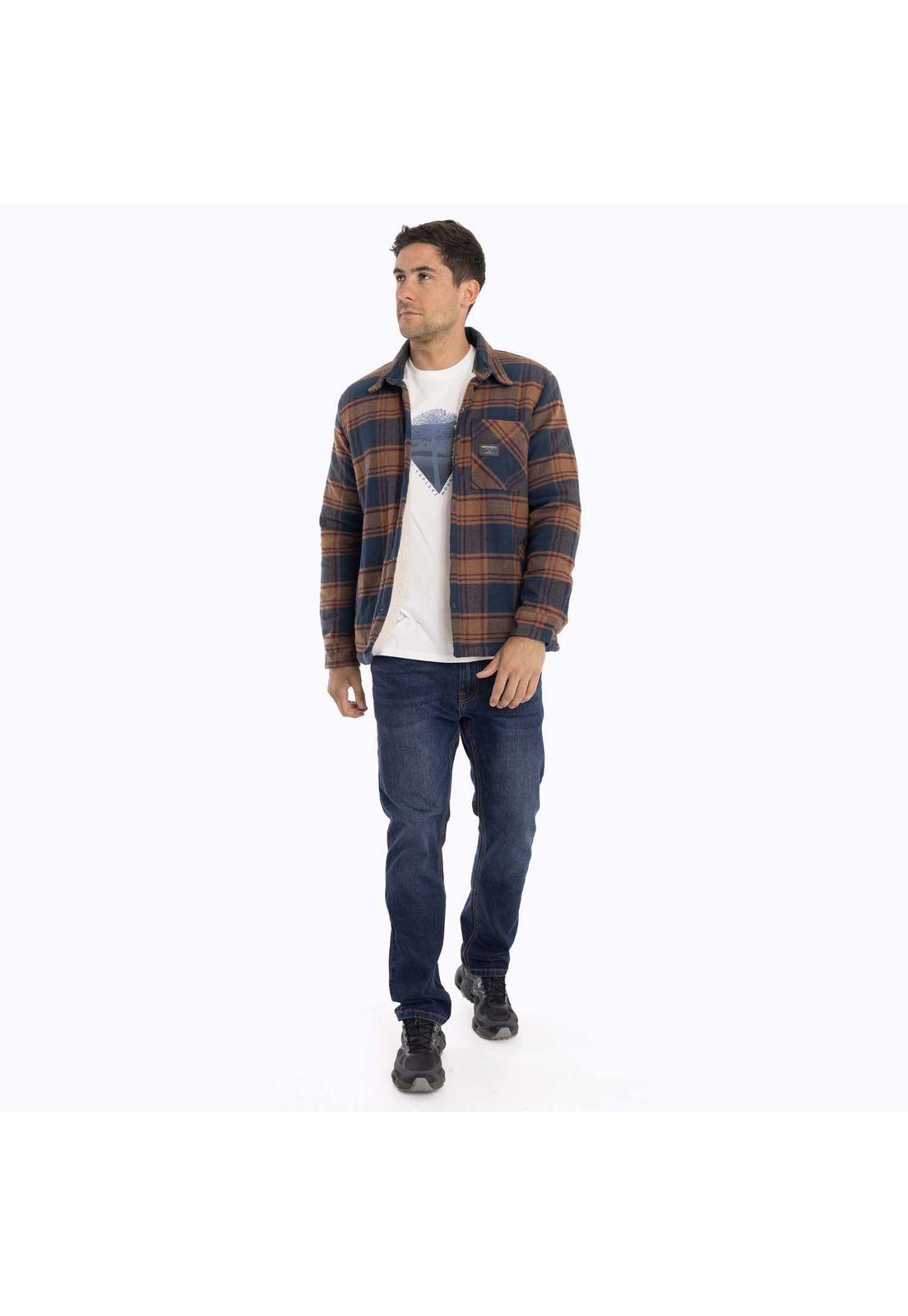 Chaqueta Sobrecamisa Hombre Mojave Oversh Azul Merrell-8