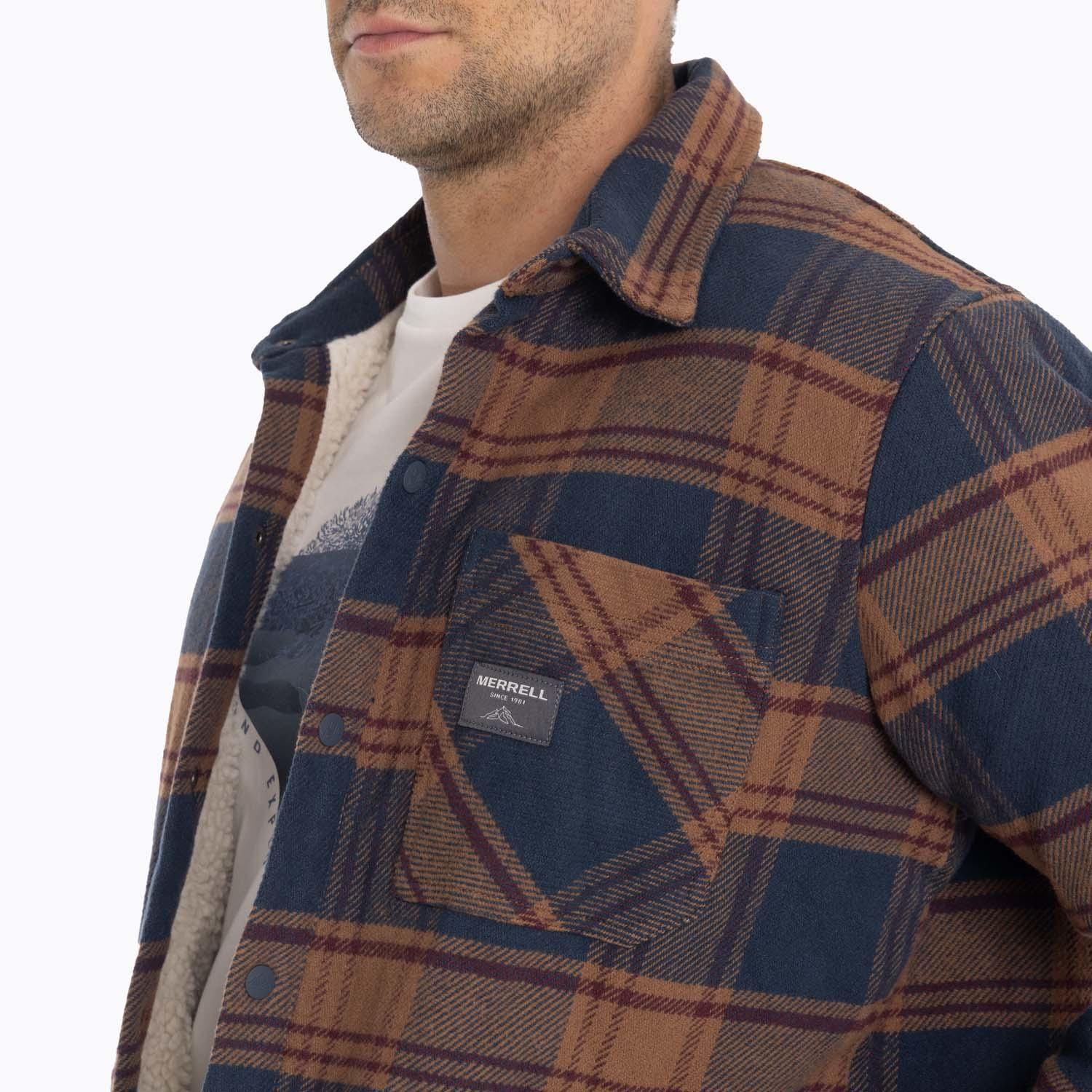 Chaqueta Sobrecamisa Hombre Mojave Oversh Azul Merrell-6