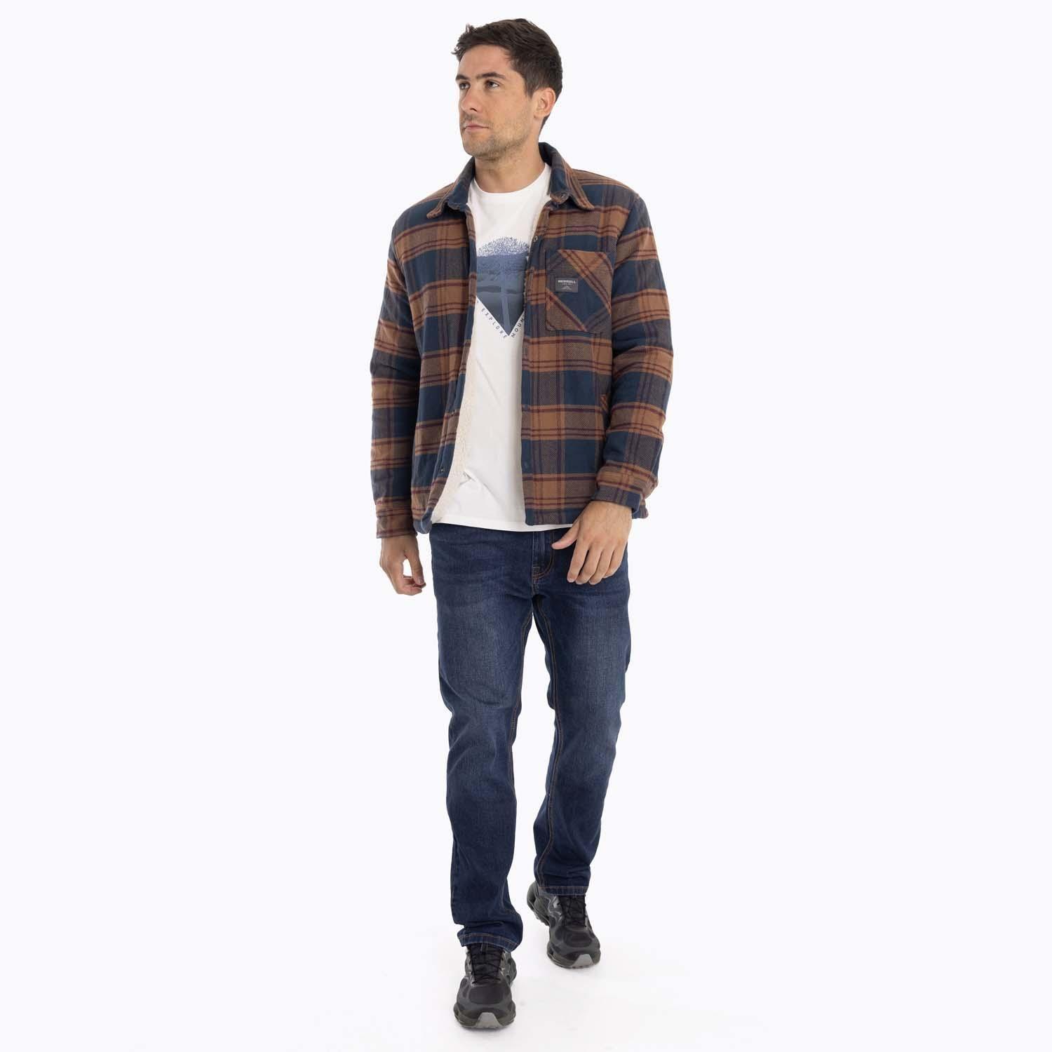 Chaqueta Sobrecamisa Hombre Mojave Oversh Azul Merrell-8