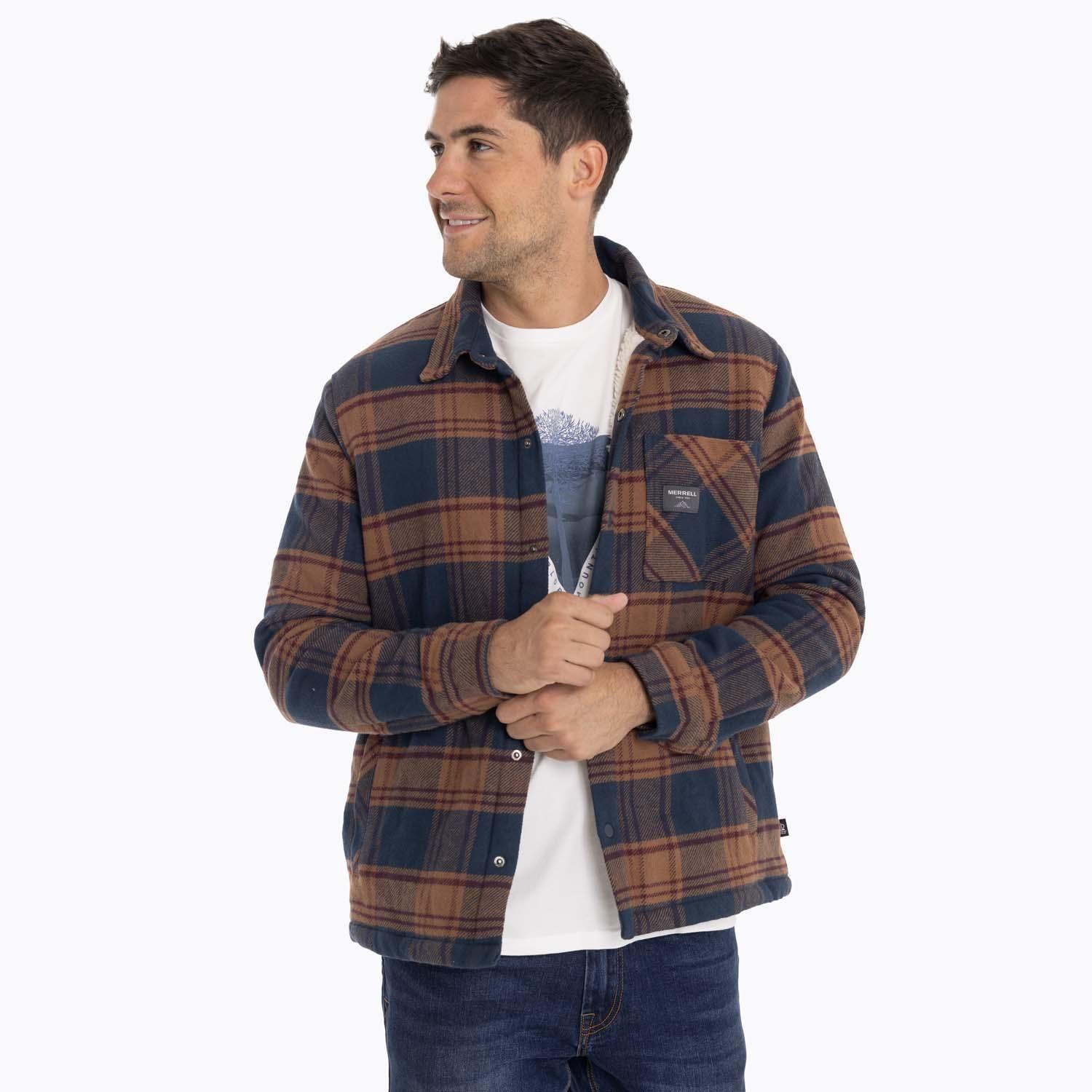 Chaqueta Sobrecamisa Hombre Mojave Oversh Azul Merrell-0