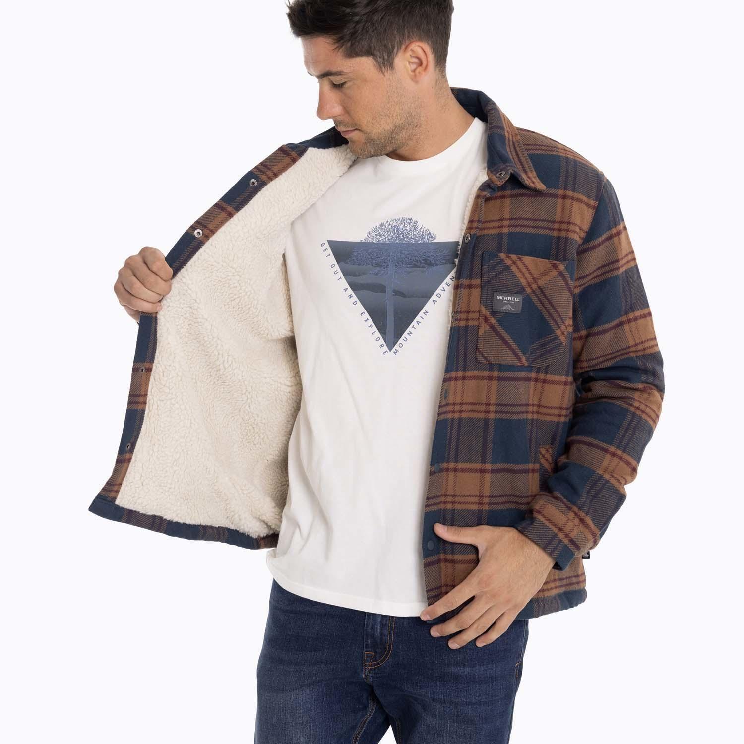 Chaqueta Sobrecamisa Hombre Mojave Oversh Azul Merrell-1