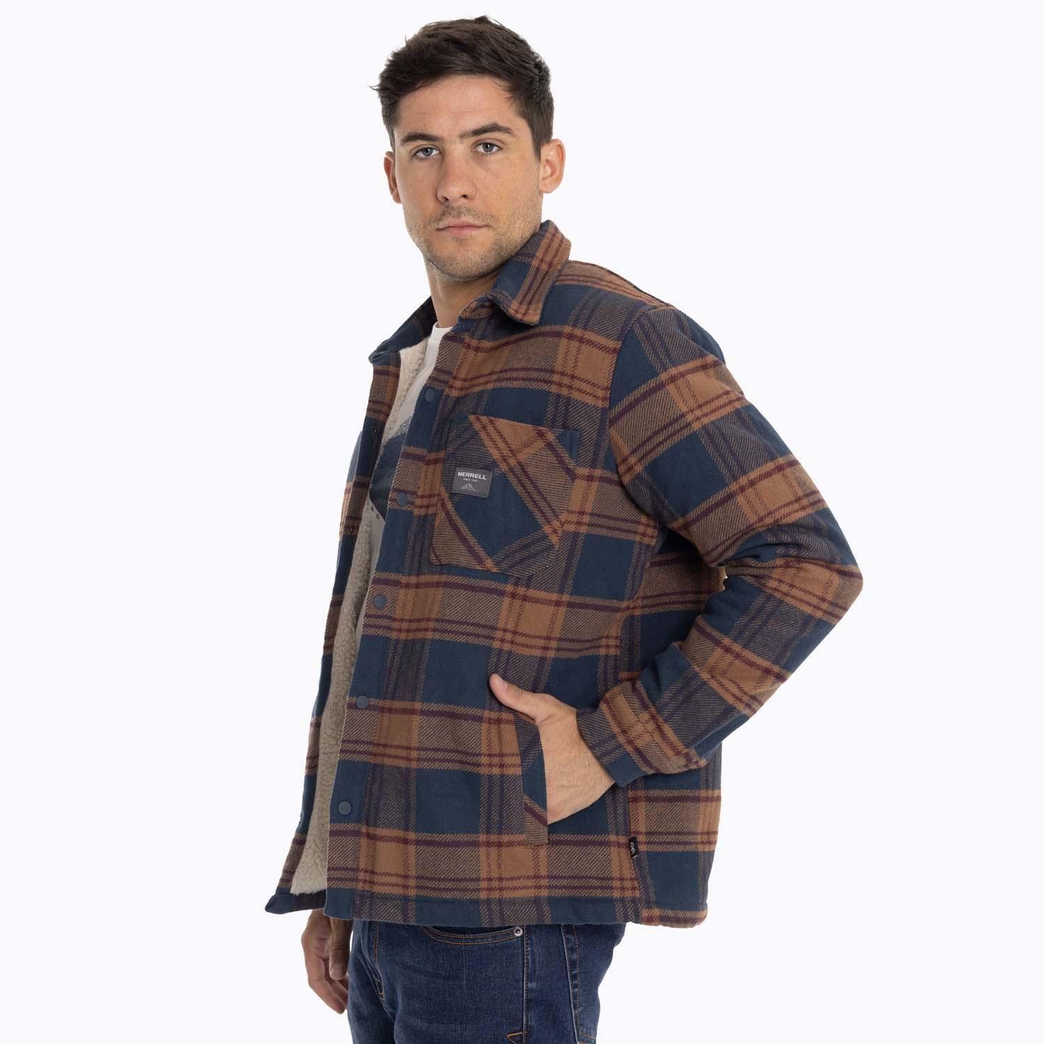 Chaqueta Sobrecamisa Hombre Mojave Oversh Azul Merrell-4