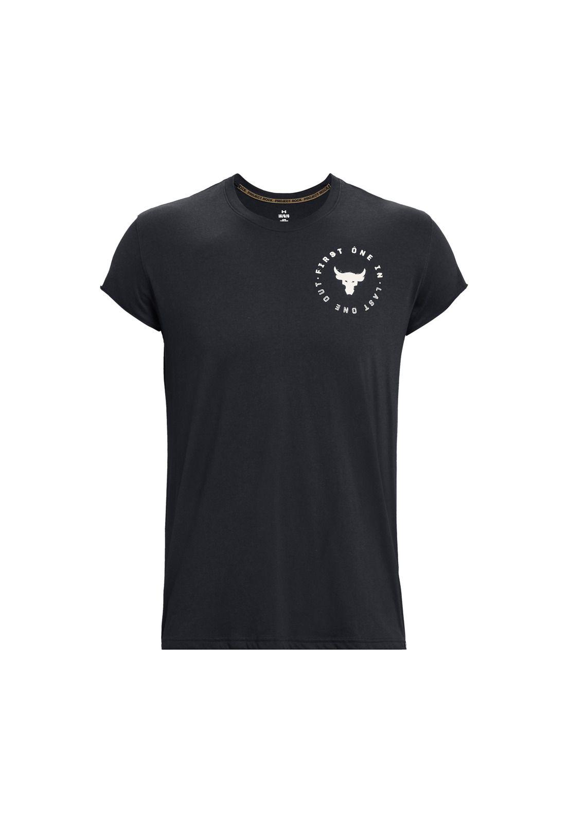 Polera M/C Training De Project Rock Negro Hombre-0