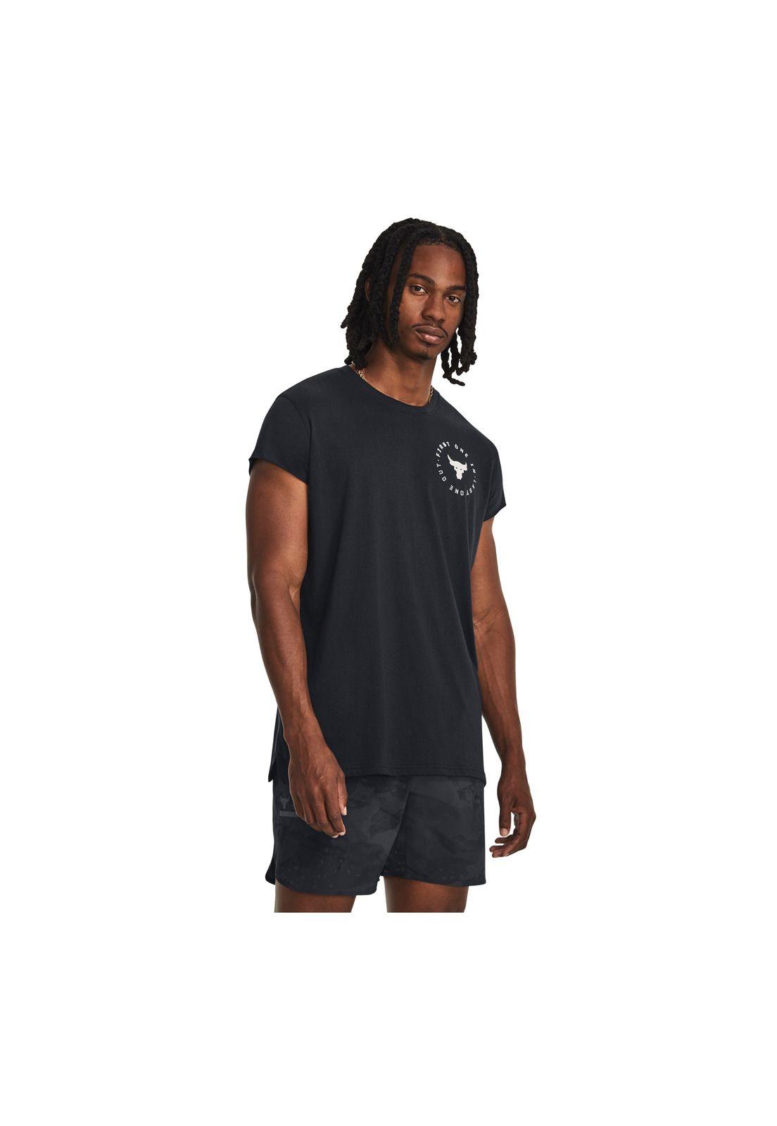 Polera M/C Training De Project Rock Negro Hombre-3