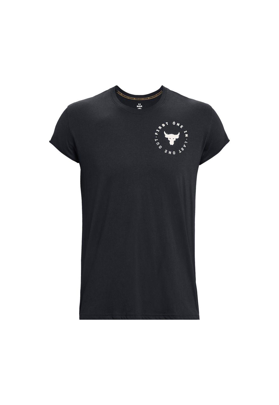 Polera M/C Training De Project Rock Negro Hombre-0