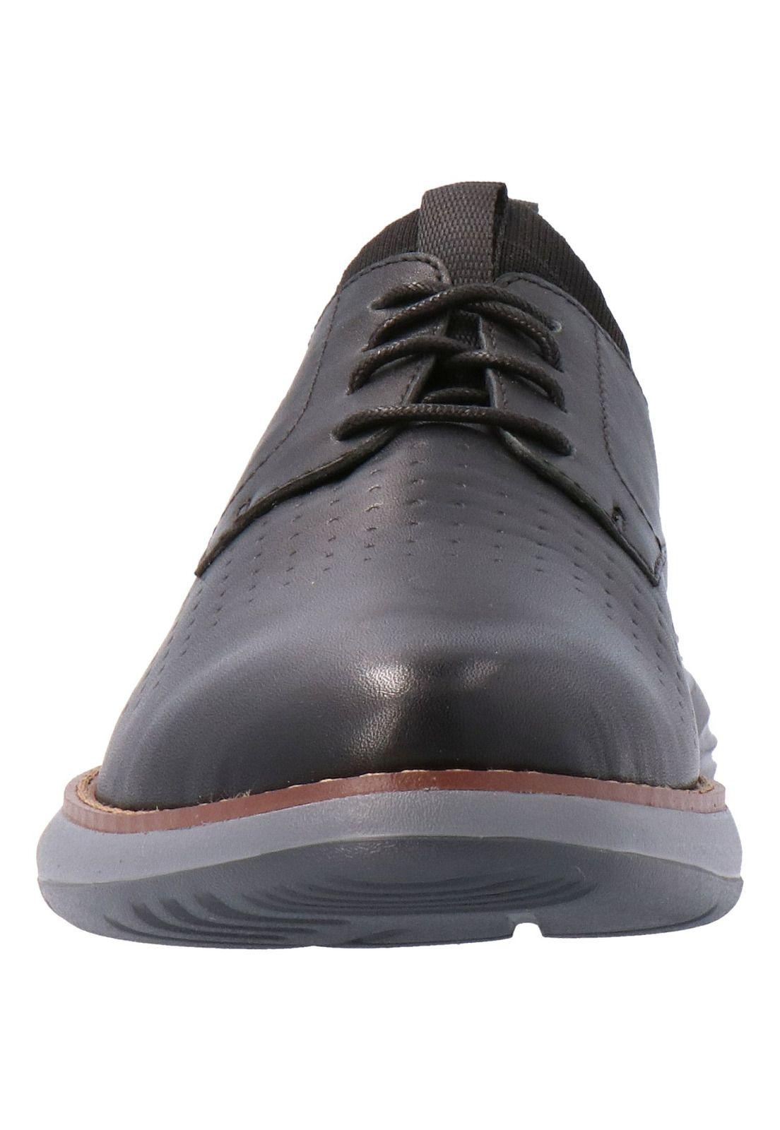 Zapato Cuero Hombre Lander Negro-2