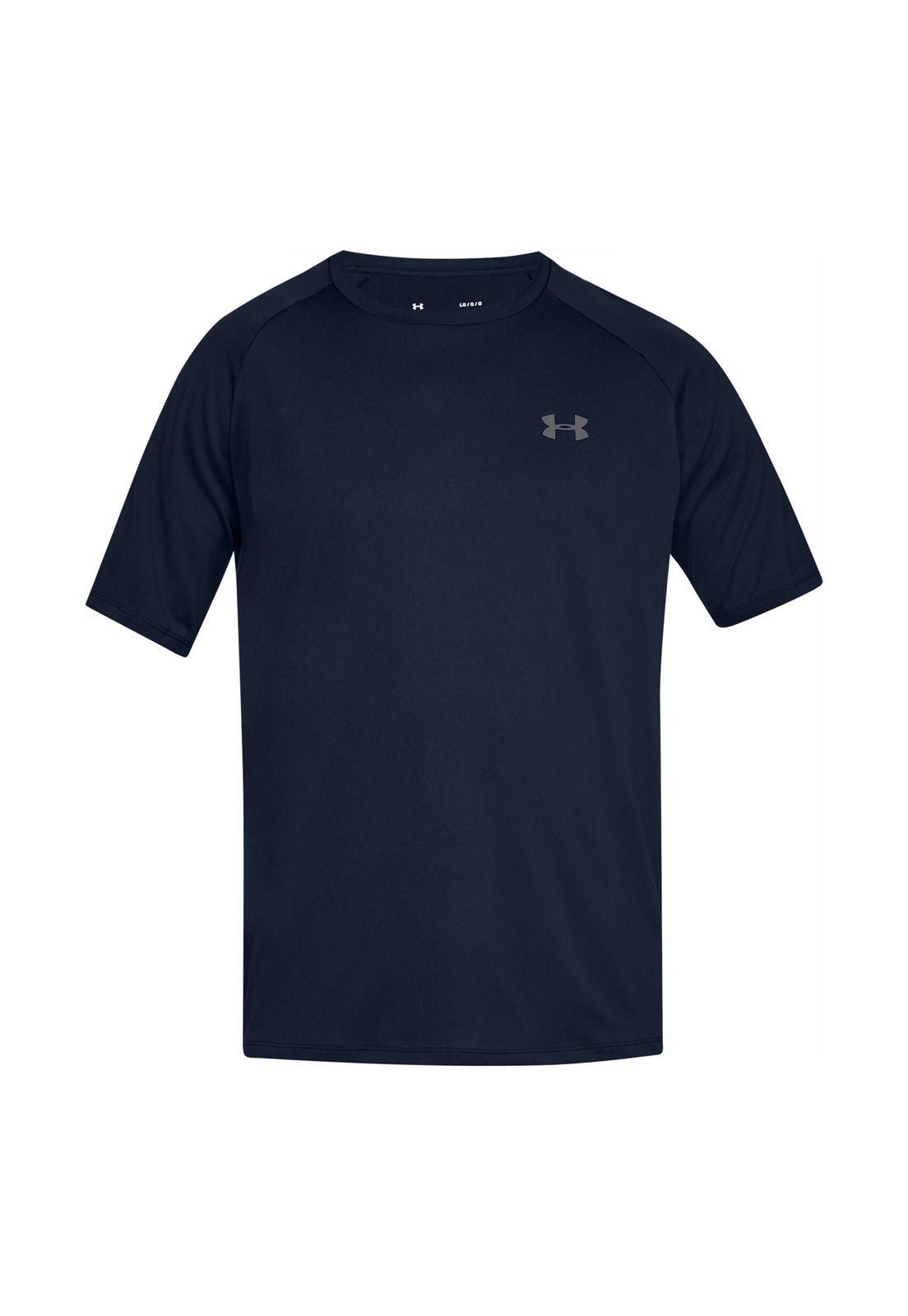 Polera manga corta Tech hombre Azul-0