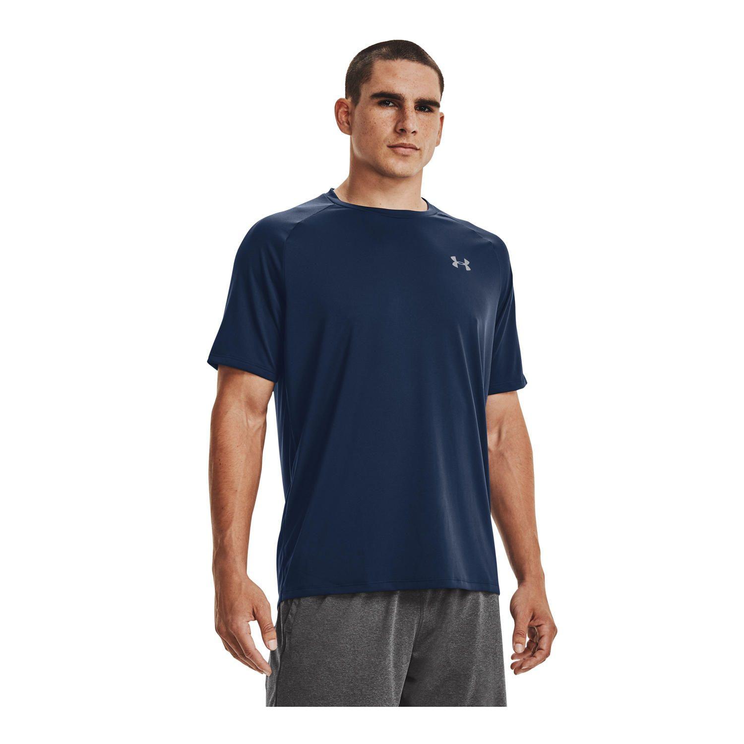 Polera manga corta Tech hombre Azul-3