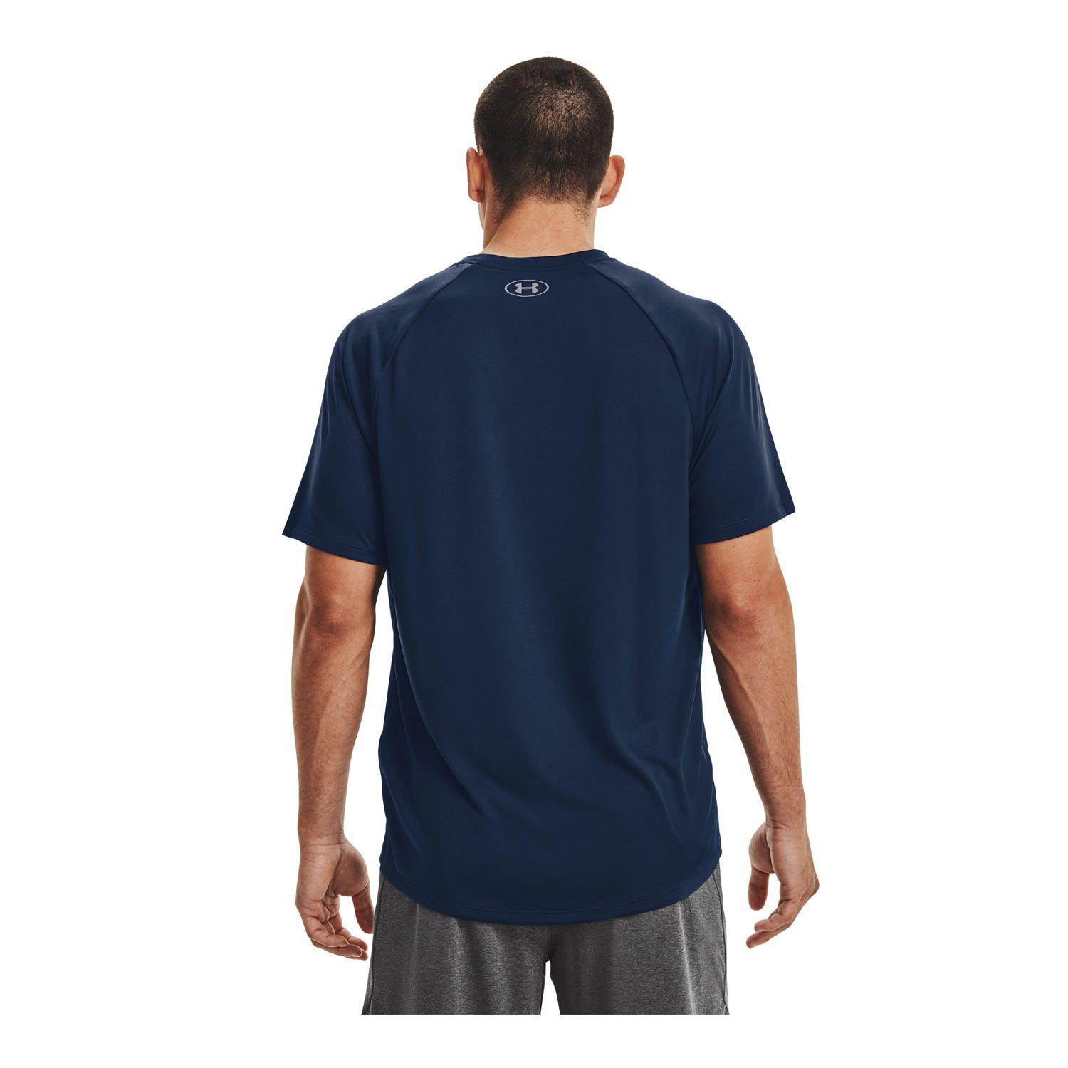 Polera manga corta Tech hombre Azul-4
