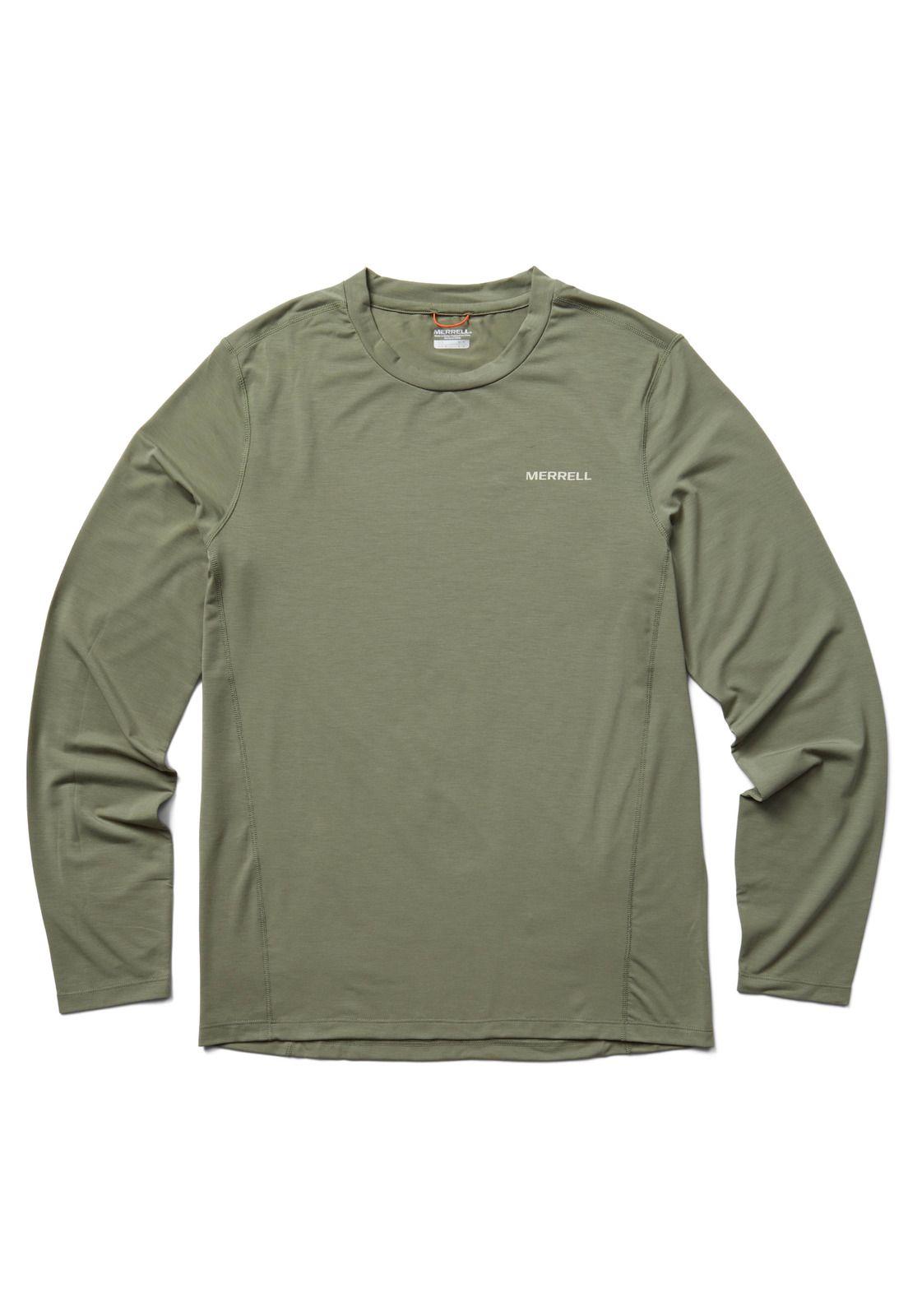 Polera Hombre Tencel Ls Tee Verde-0