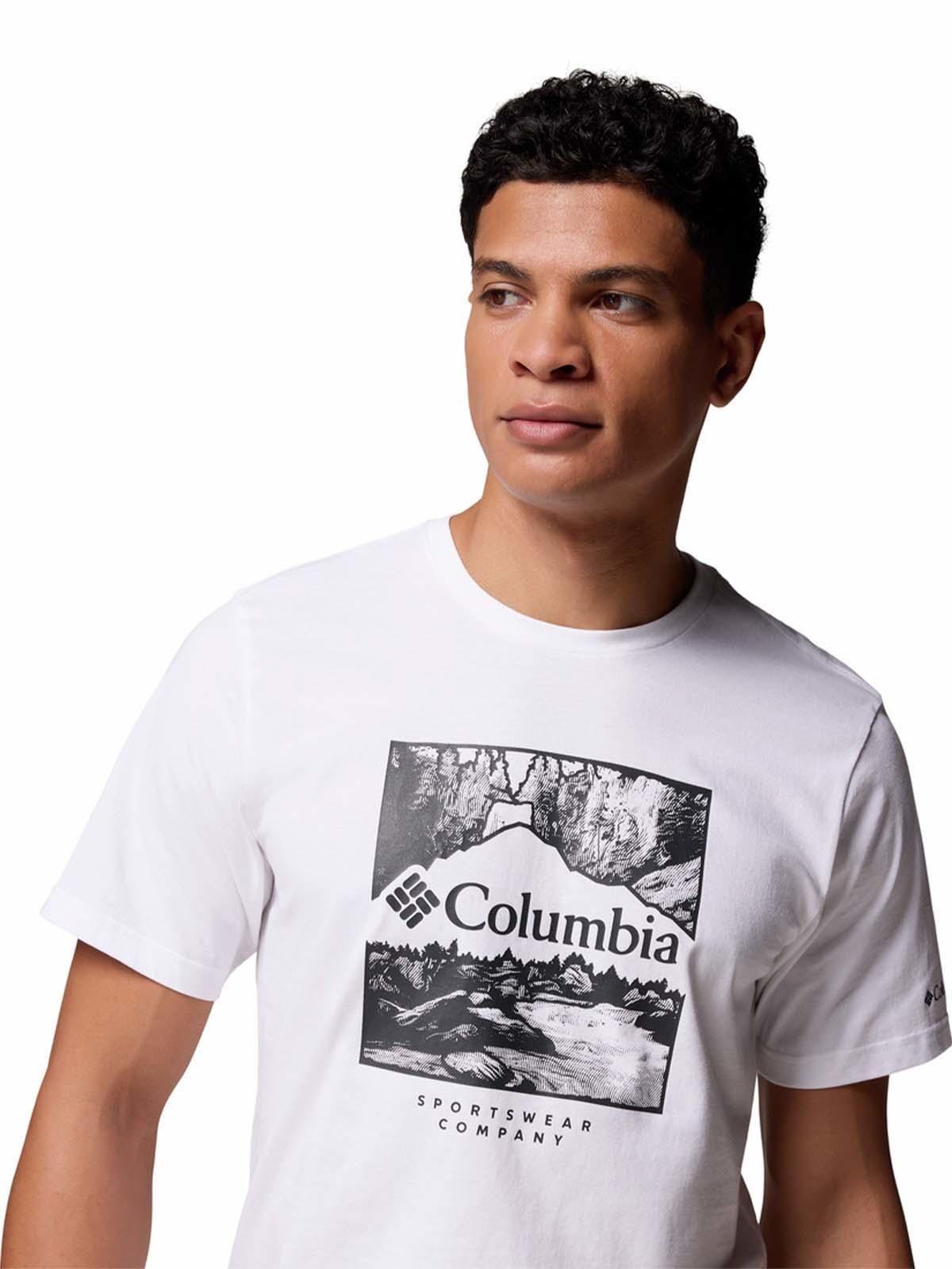 Polera M/C Hombre CSC Seasonal Logo Blanco-1