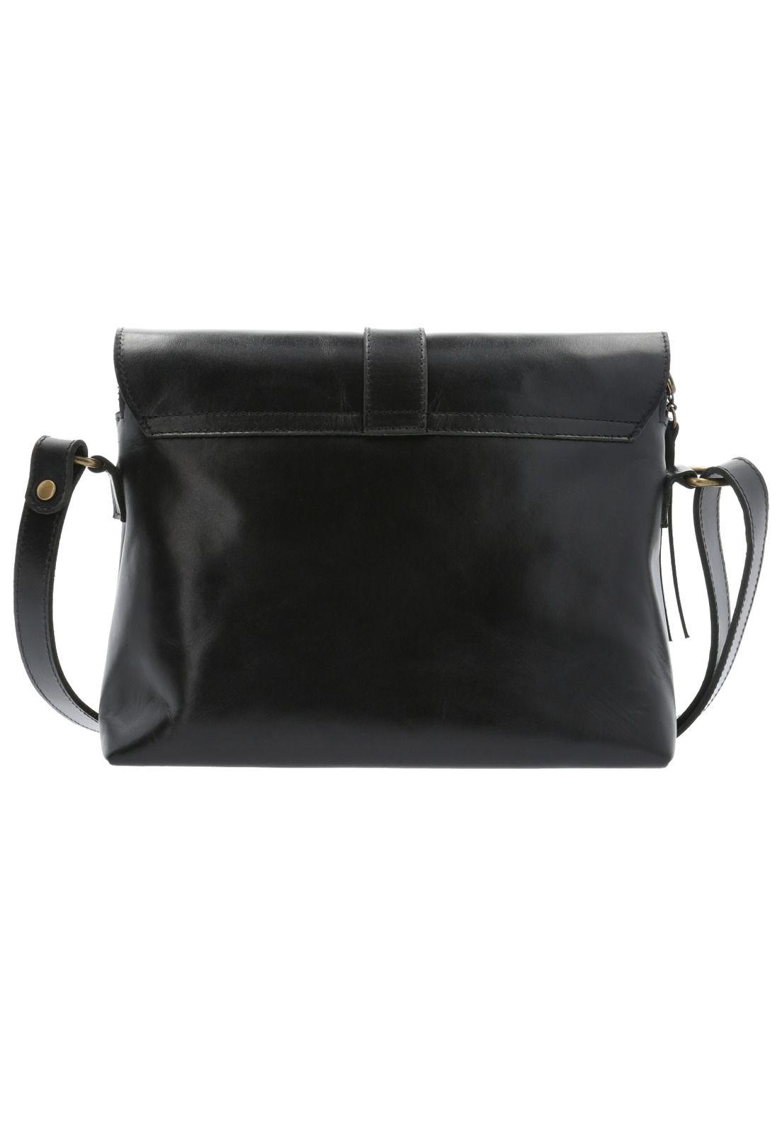 Cartera Cuero Mujer Bourt Cross Negro-2