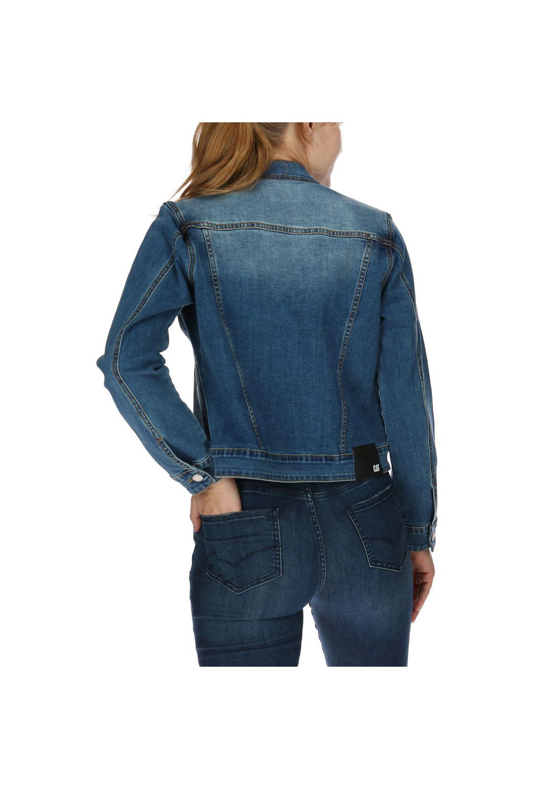 Chaqueta Mujer Foundation Denim Jacket Azul-2