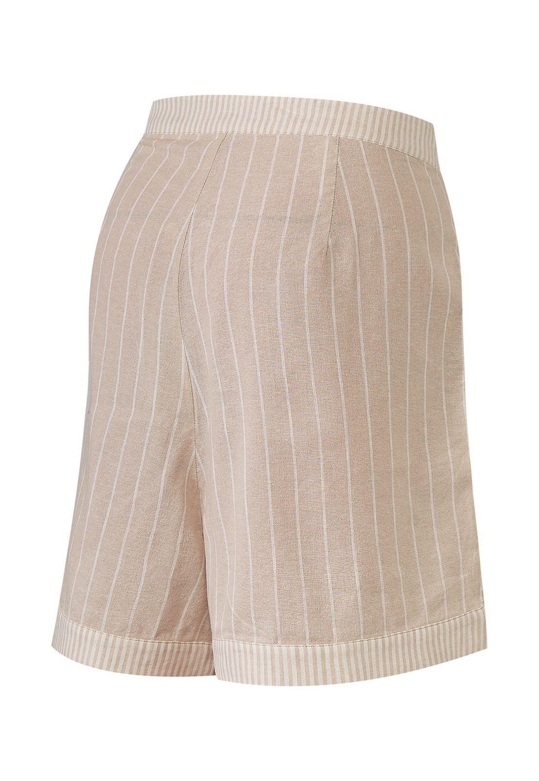 Short Lino Orgánico Mujer Huron Rosado -1