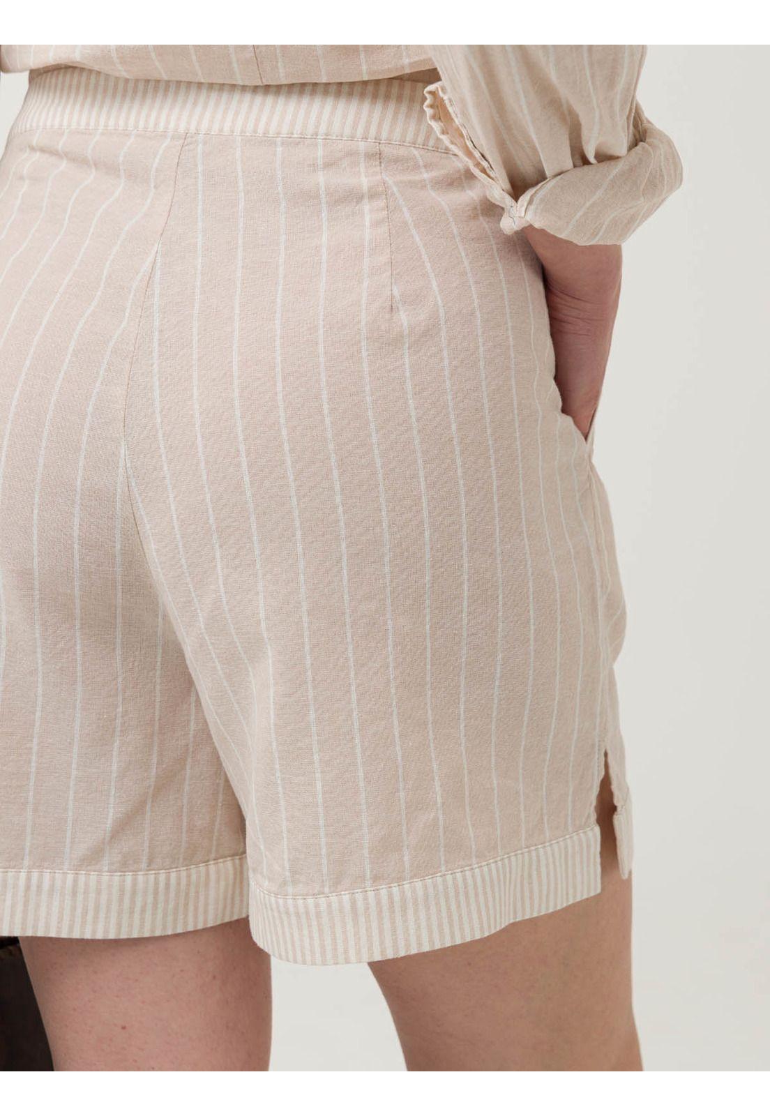 Short Lino Orgánico Mujer Huron Rosado -7