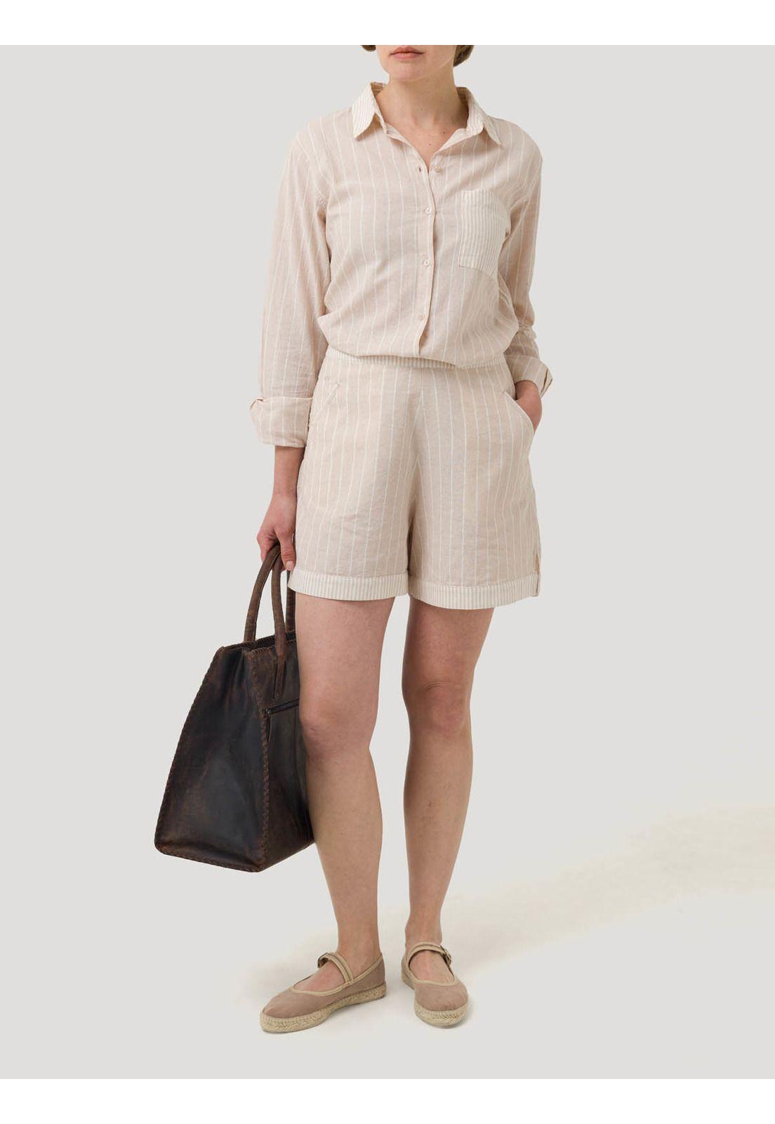 Short Lino Orgánico Mujer Huron Rosado -8