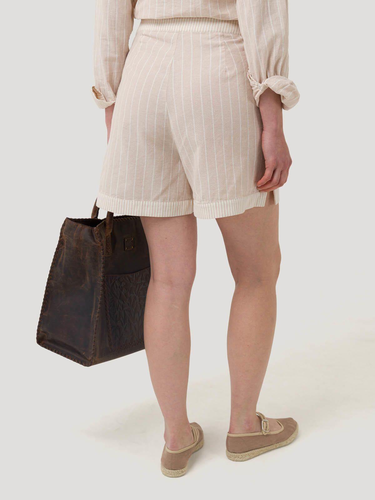 Short Lino Orgánico Mujer Huron Rosado -5