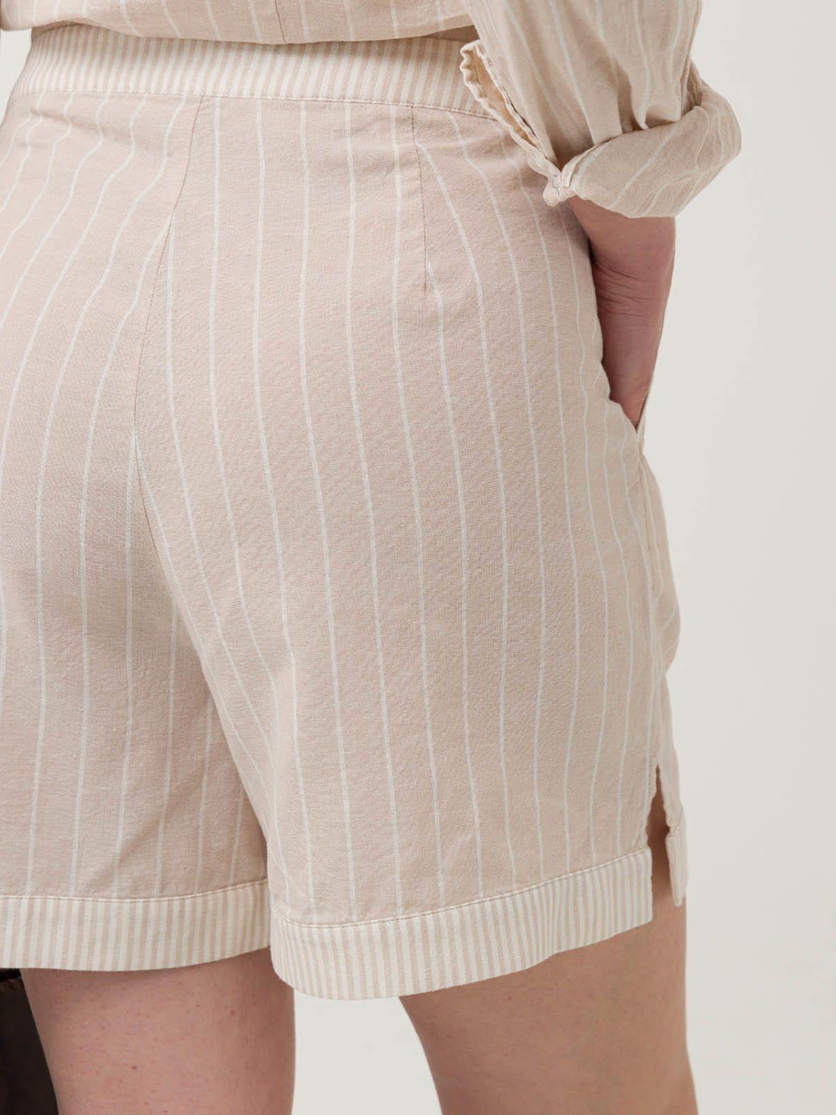 Short Lino Orgánico Mujer Huron Rosado -7