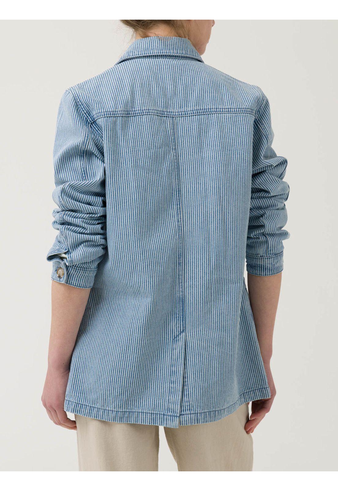 Chaqueta Algodón Mujer Zanzibar Azul -6