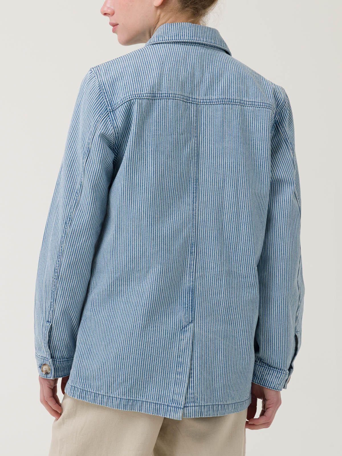 Chaqueta Algodón Mujer Zanzibar Azul -5