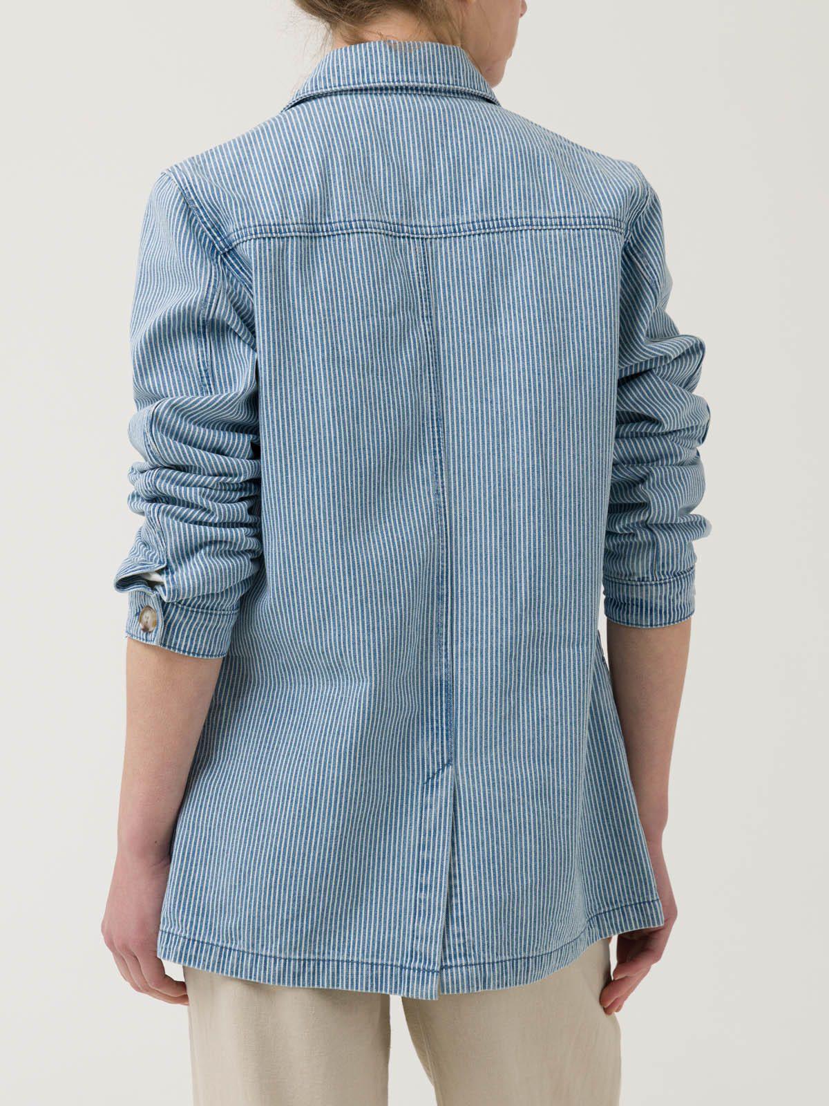 Chaqueta Algodón Mujer Zanzibar Azul -6