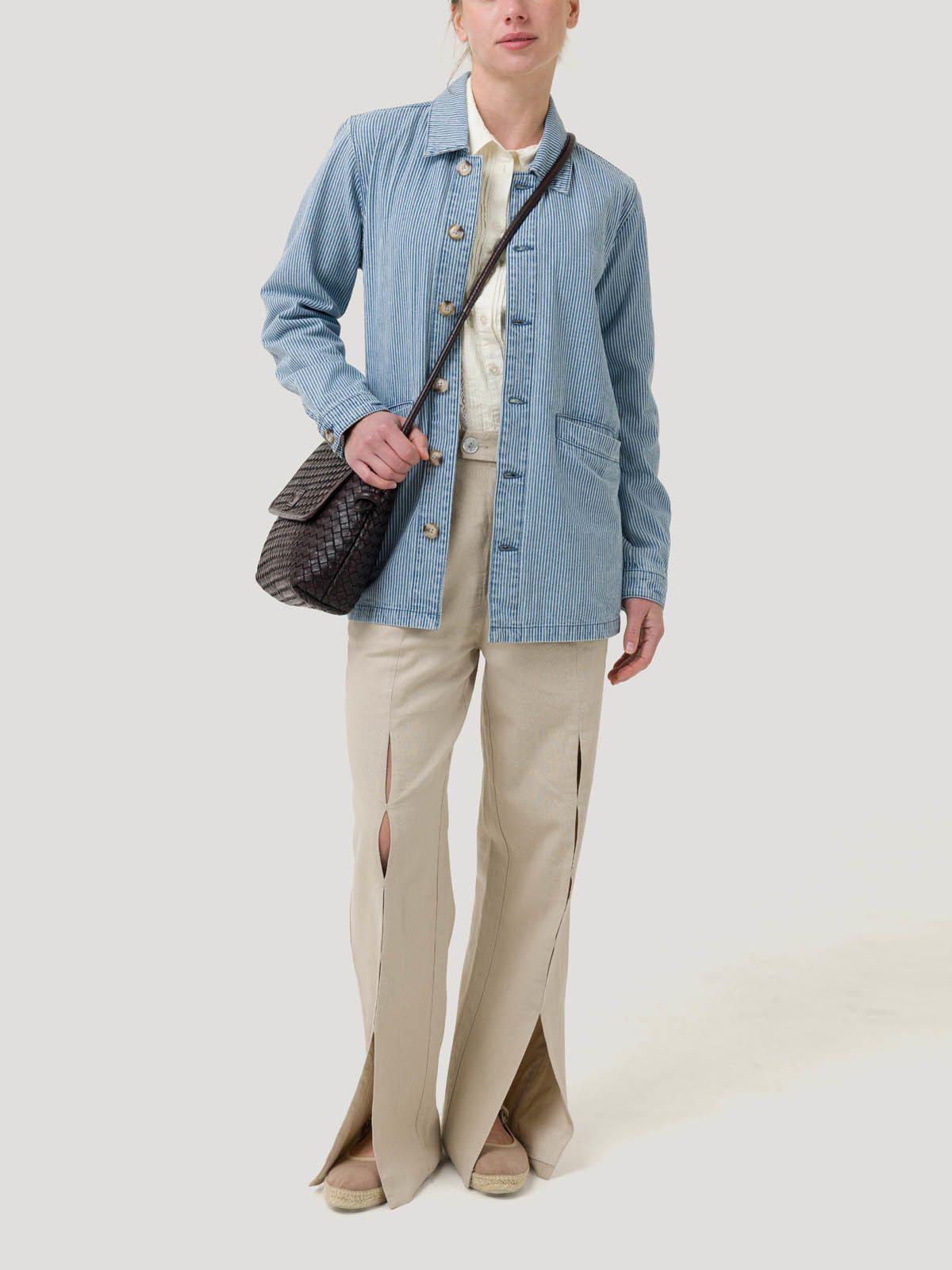 Chaqueta Algodón Mujer Zanzibar Azul -8