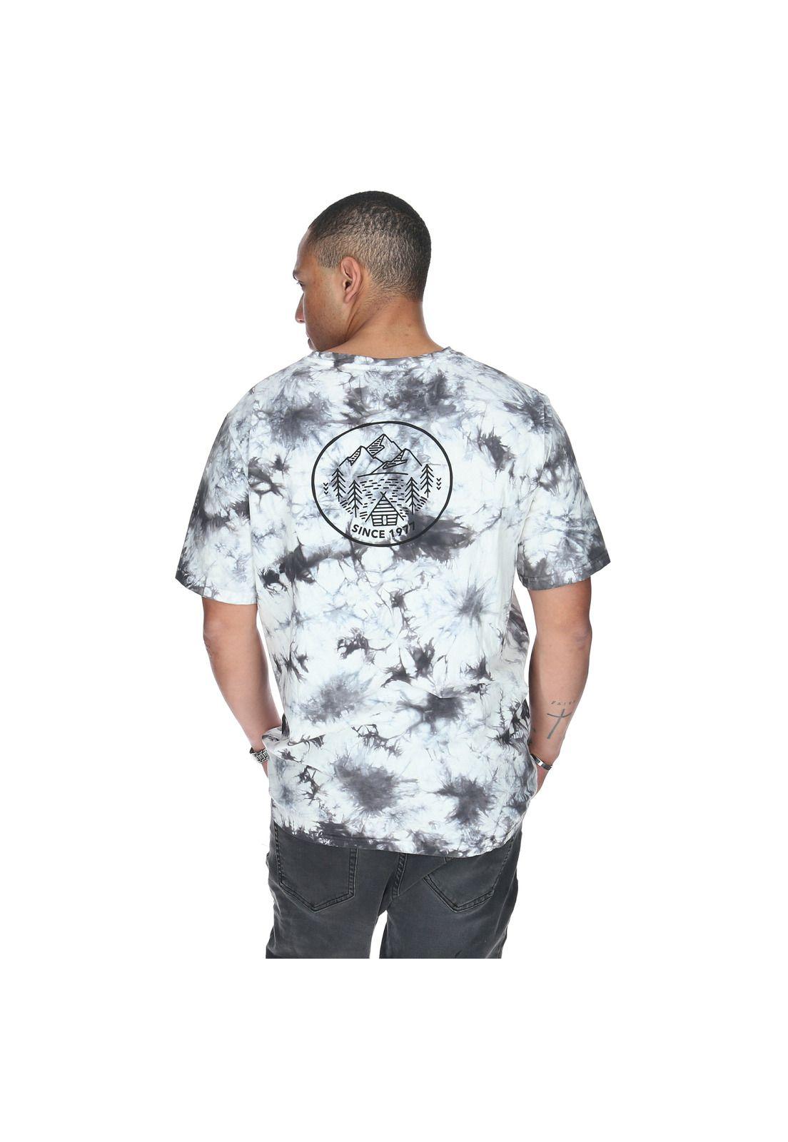 Polera M/C Hombre Mountain Village Blanco-2