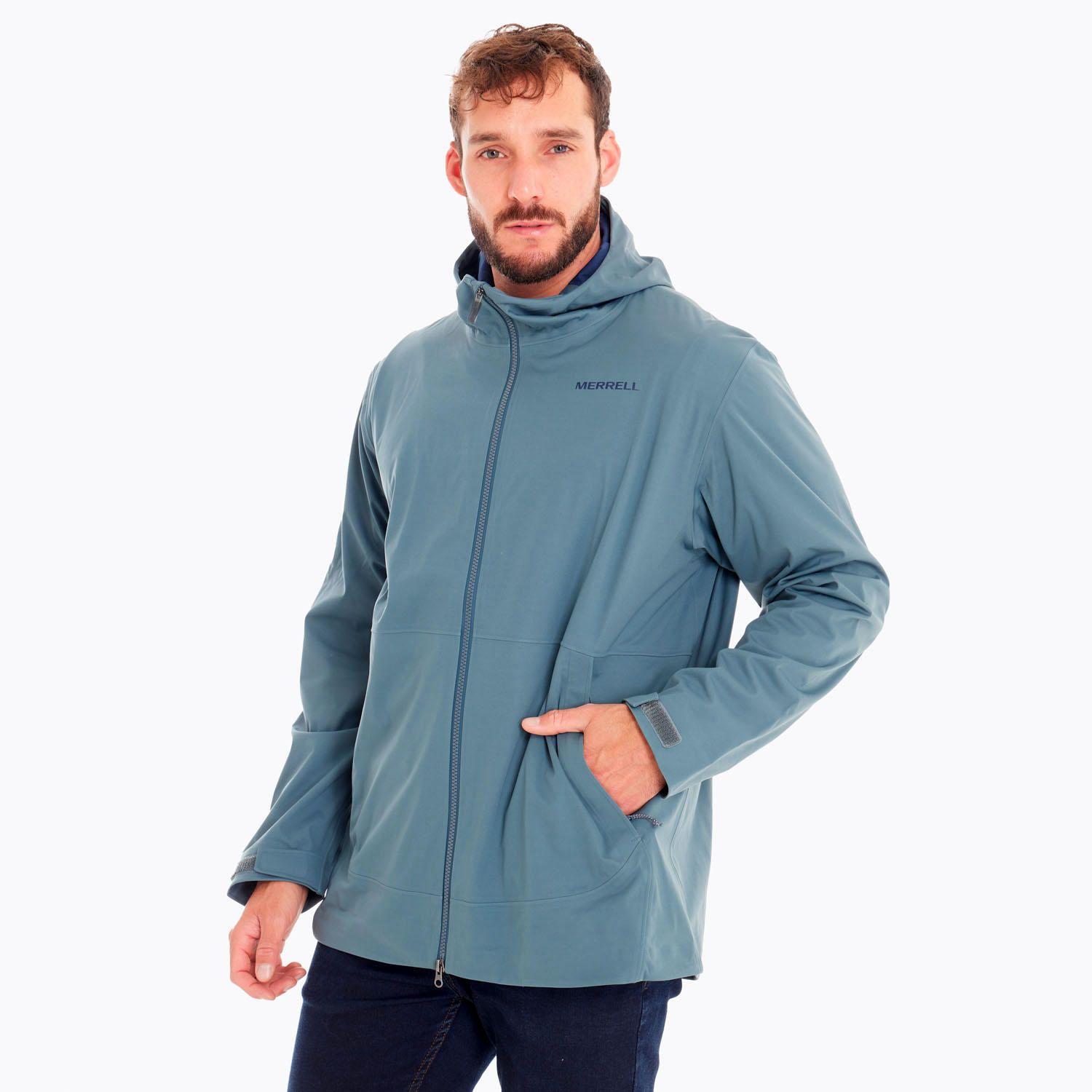 Impermeable Hombre Whisper Rain Shell Azul-0