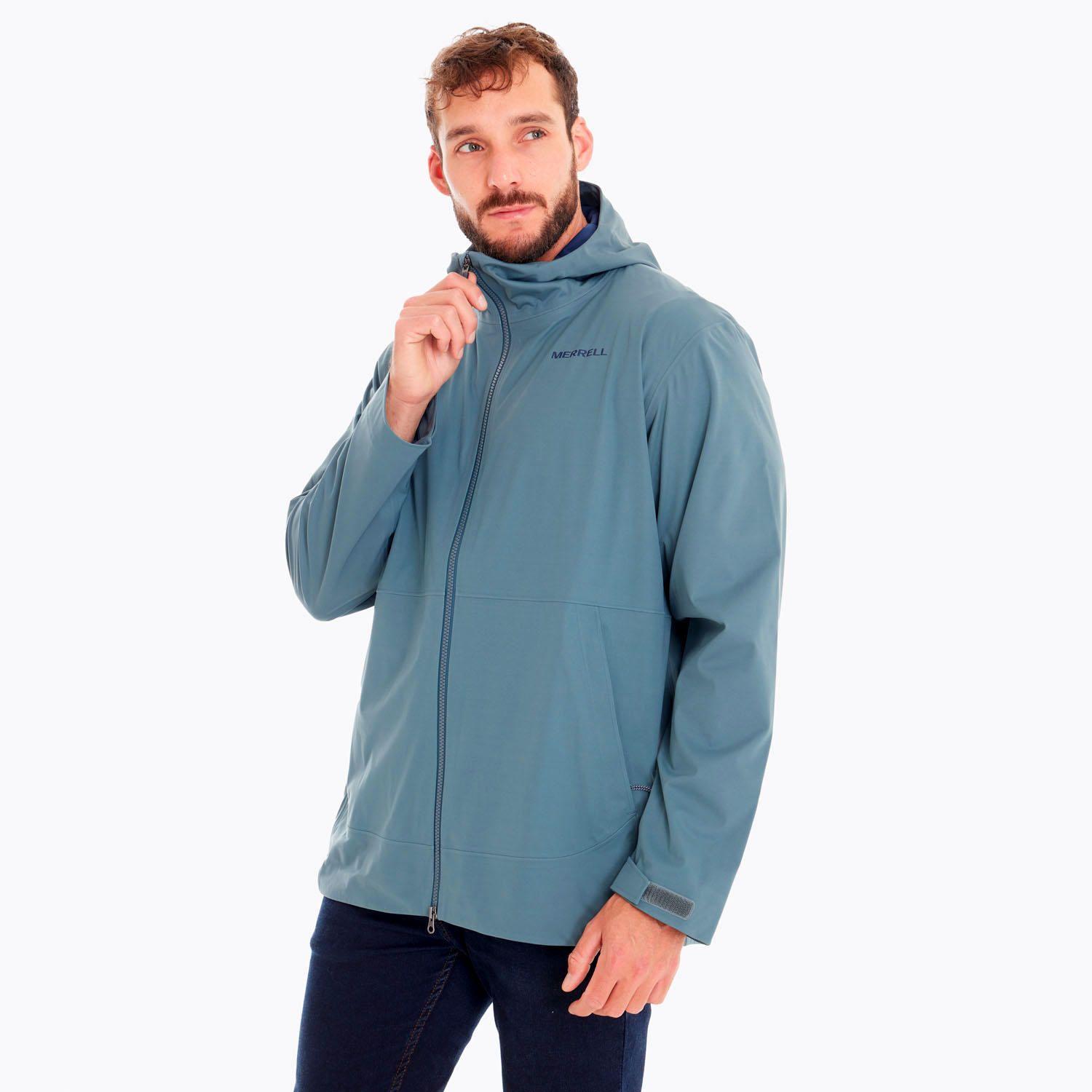 Impermeable Hombre Whisper Rain Shell Azul-3