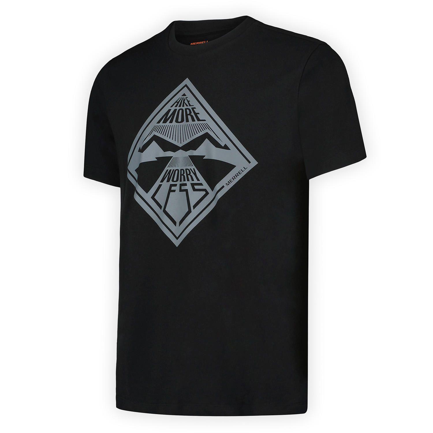 Polera Manga Corta Hombre Worry Less Negro-6