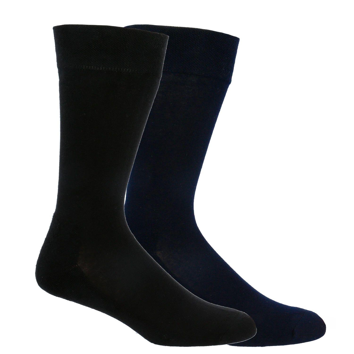 Calcetín Algodón Hombre Pack Plaincushion Azul-0