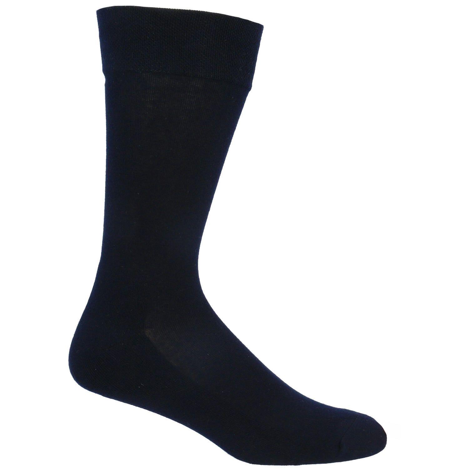 Calcetín Algodón Hombre Pack Plaincushion Azul-2