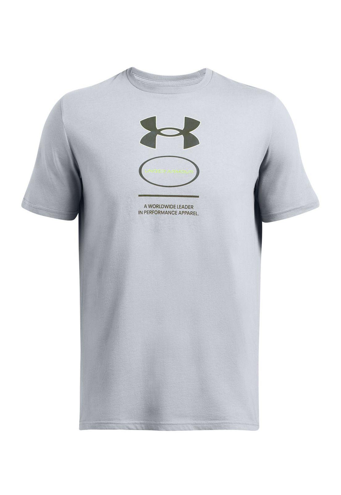 Polera manga corta Gel Stack hombre Gris-0