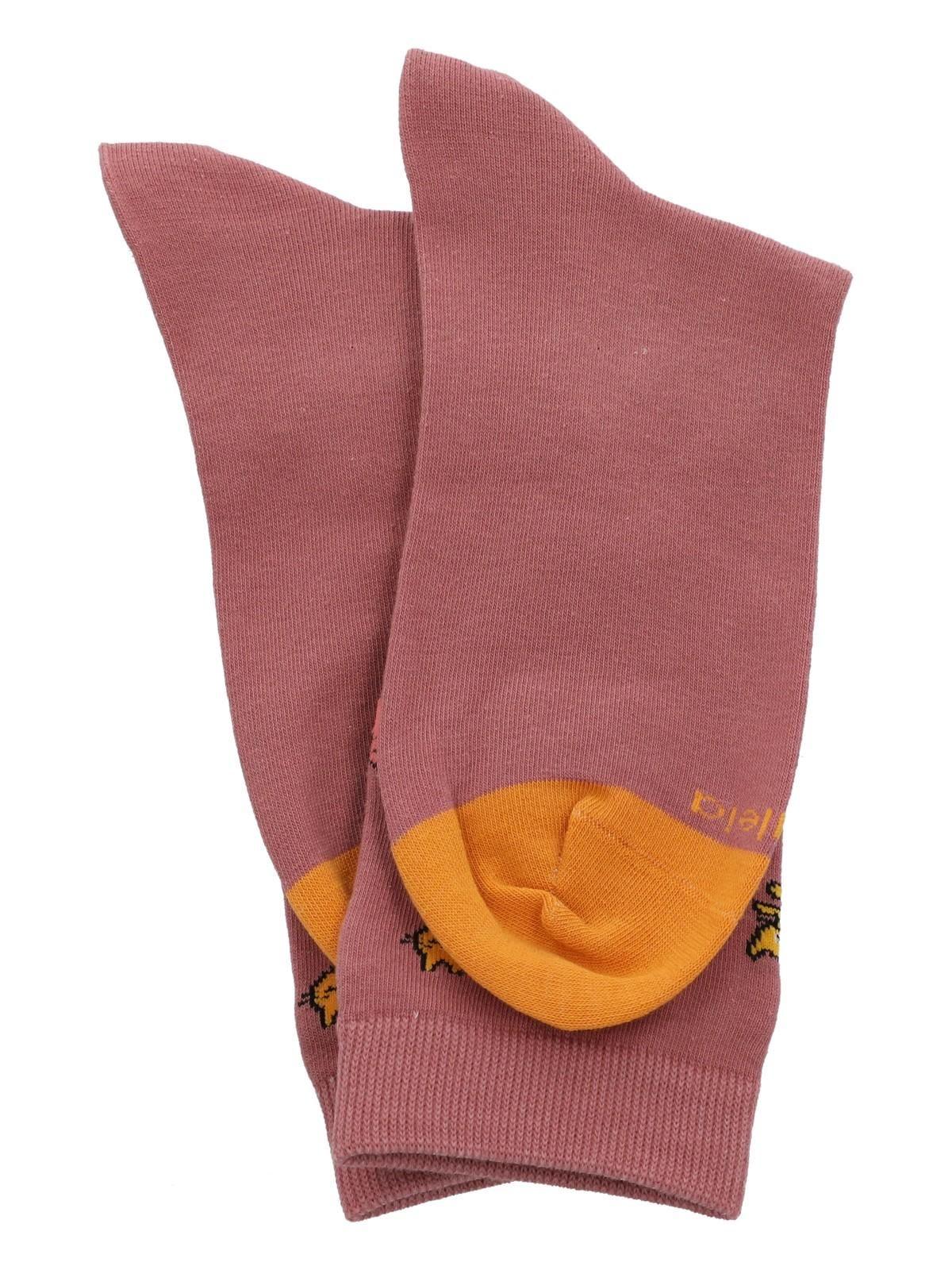 Calcetín Algodón Mujer C Cats Rosado-2