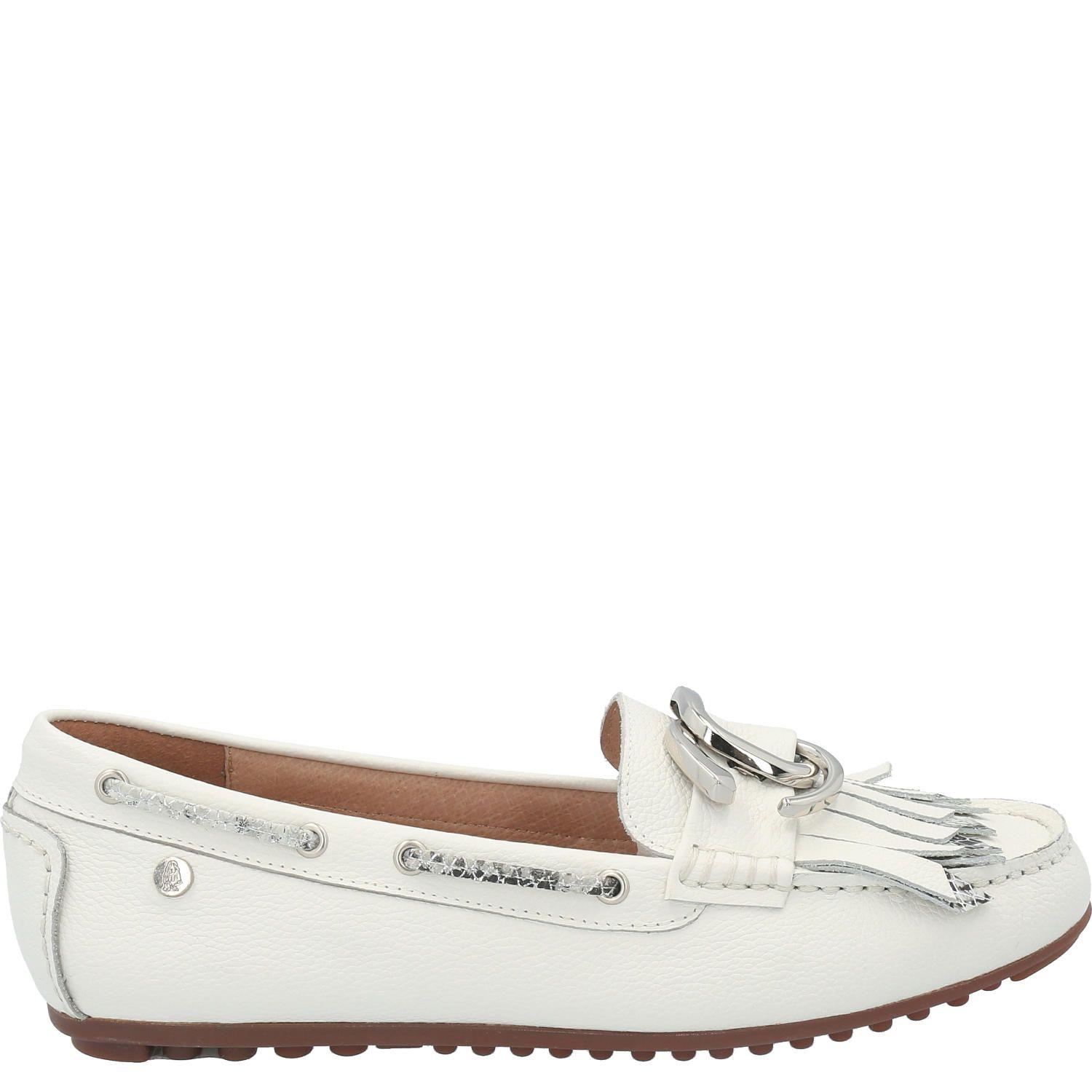 Mocasin Cuero Mujer Elowen Blanco-1
