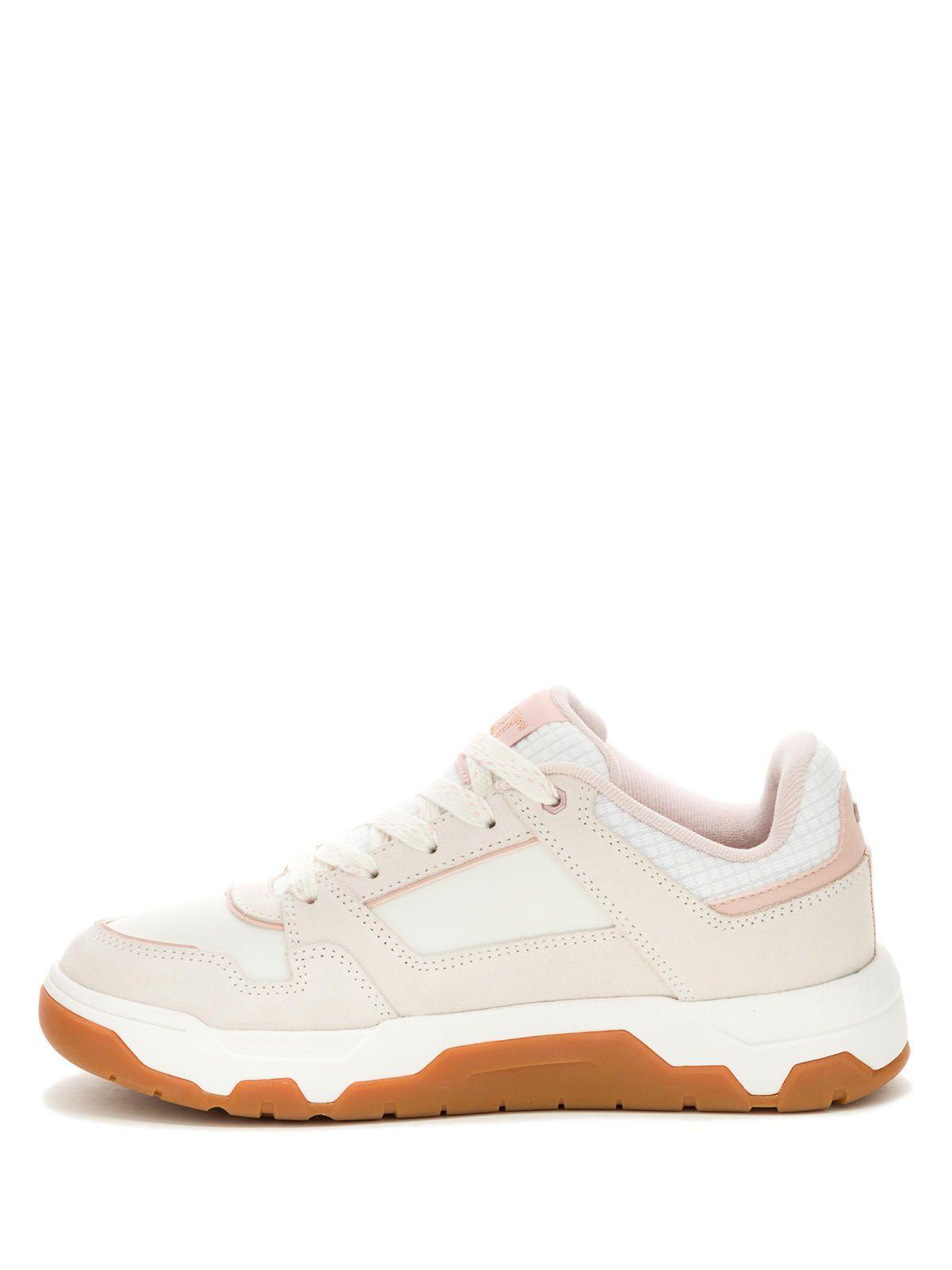 Zapatilla Cuero Mujer Script Blanco-3