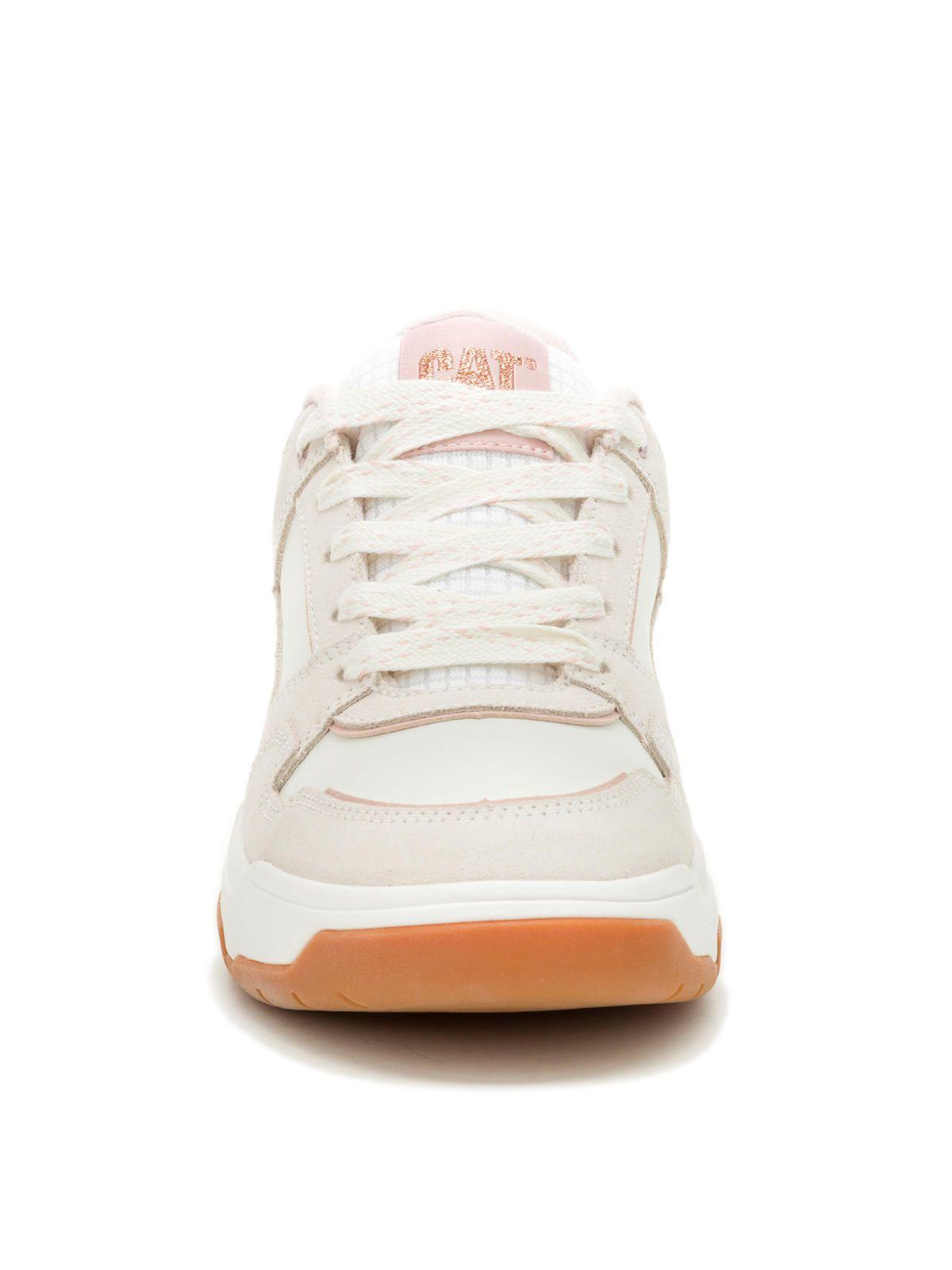 Zapatilla Cuero Mujer Script Blanco-4